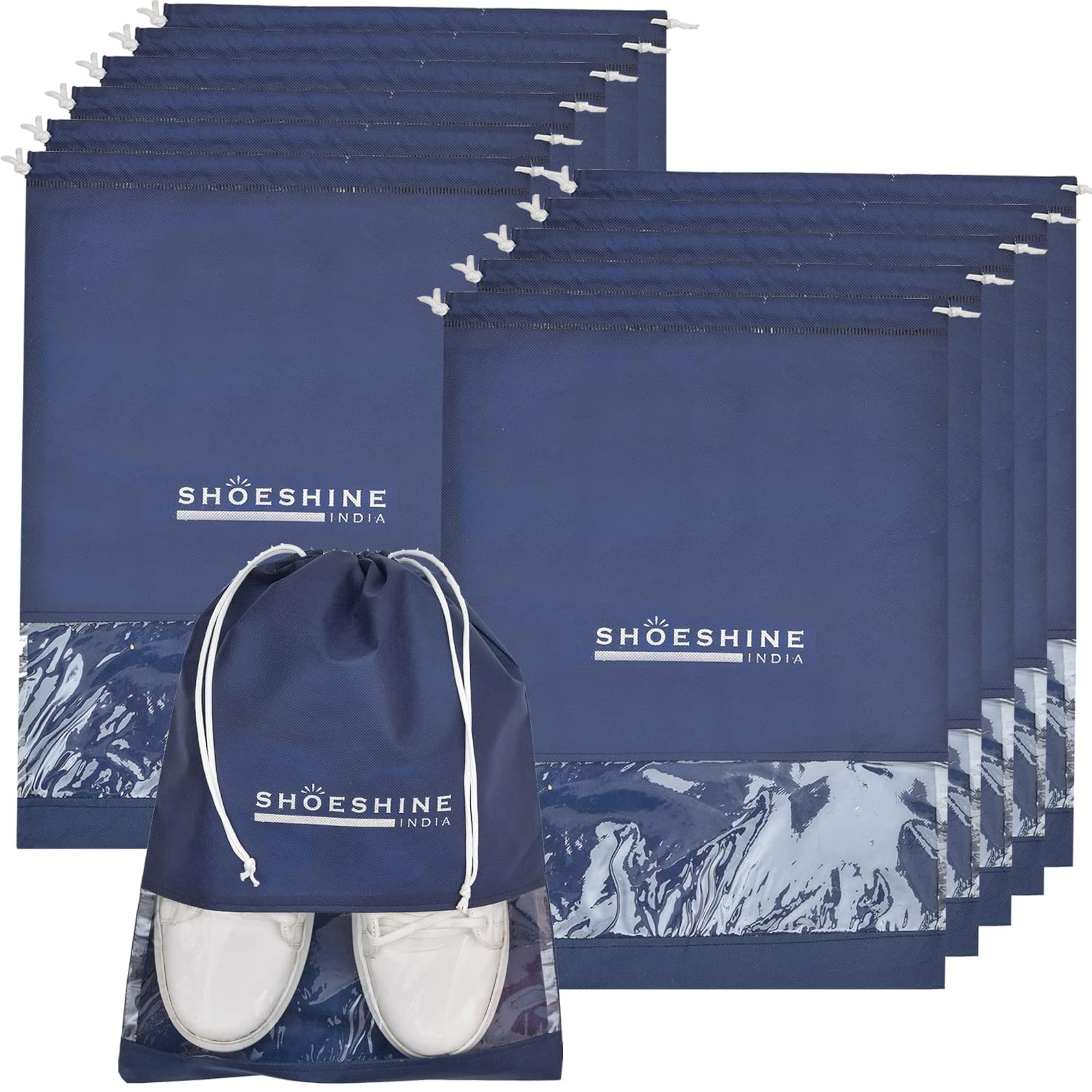 Shoe Bag Set of 24 Pcs, Clear Window Design