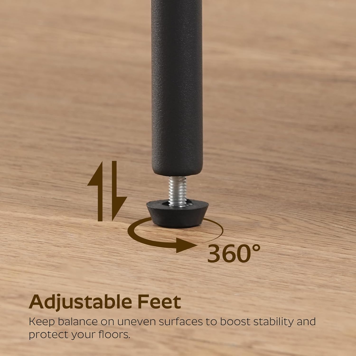 Free Standing Shoe Rack, Tall Boots Rack Organizer, Boot Organizer for Closet, Cowboy Shoes Storage, Holds 6 Pairs, Black and Rustic Brown SS09BRY1 - Image 8