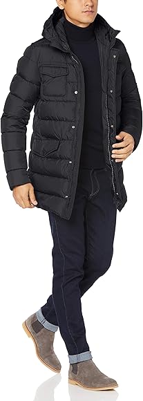 Amazon | [ヘルノ] 定番 4ツポケットフード付きダウンコート メンズ