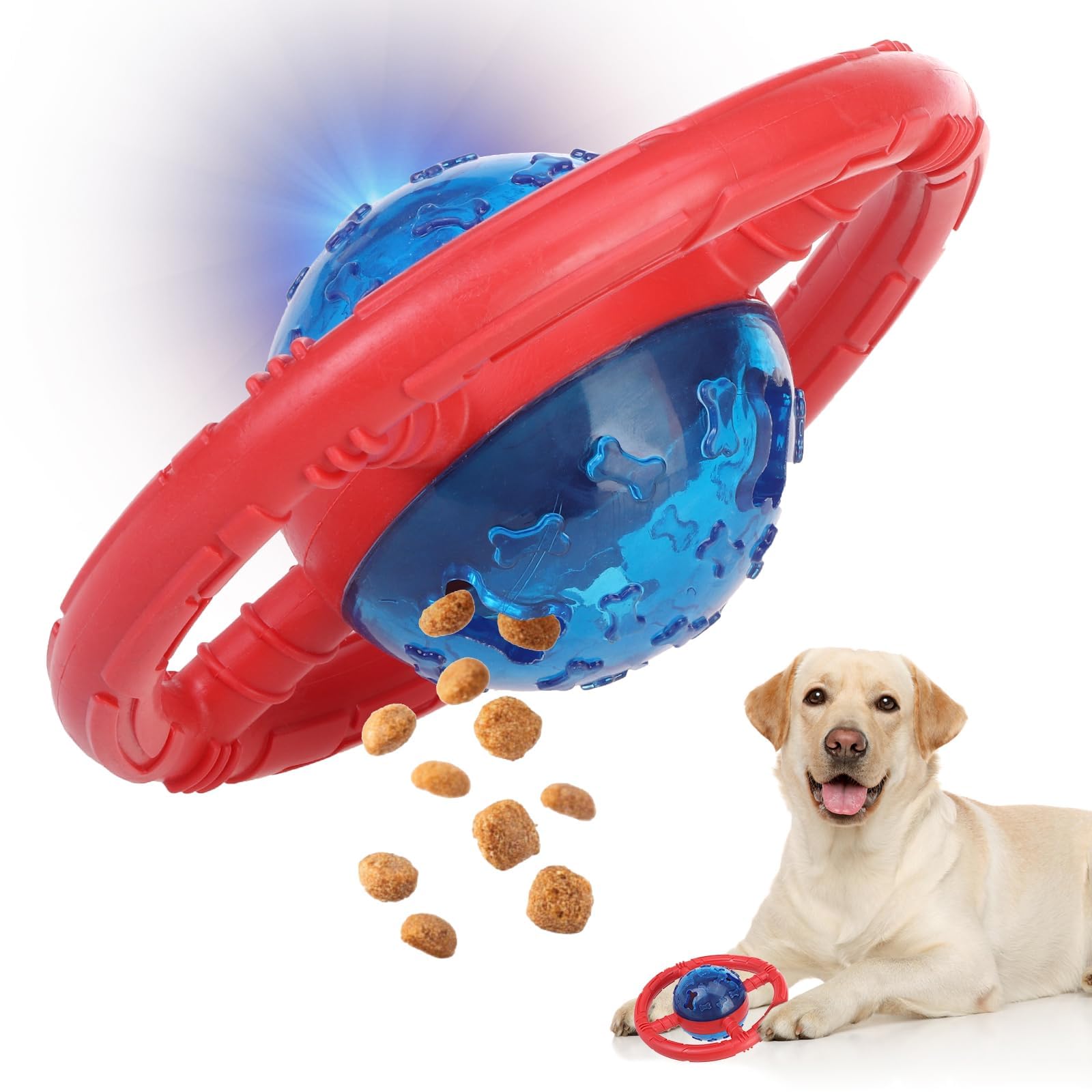 ESGPET Treat Dispensing Dog Toys, Slow Feeder for Health Eating, Interactive Dog Toys for Boredom, Durable Dog Food Puzzle for Small Medium Dog to