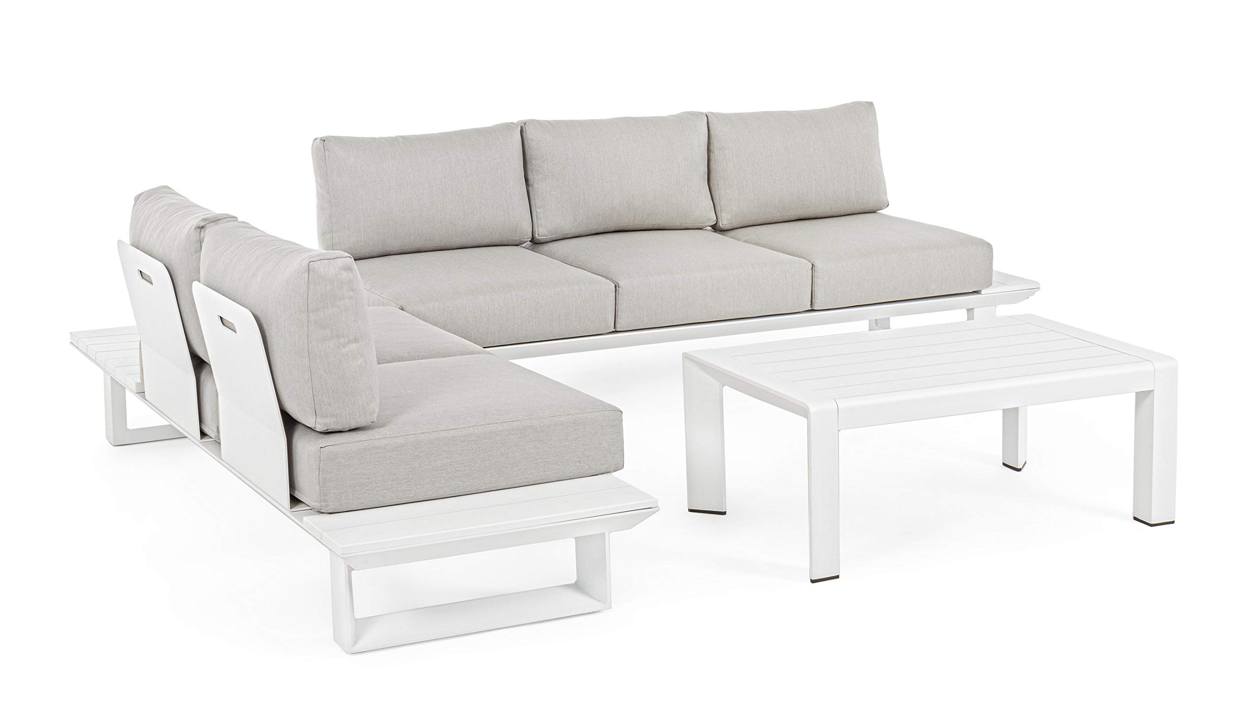 Bizzotto SET SALOTTO ANG.C-C KONNOR BIANCO CX21