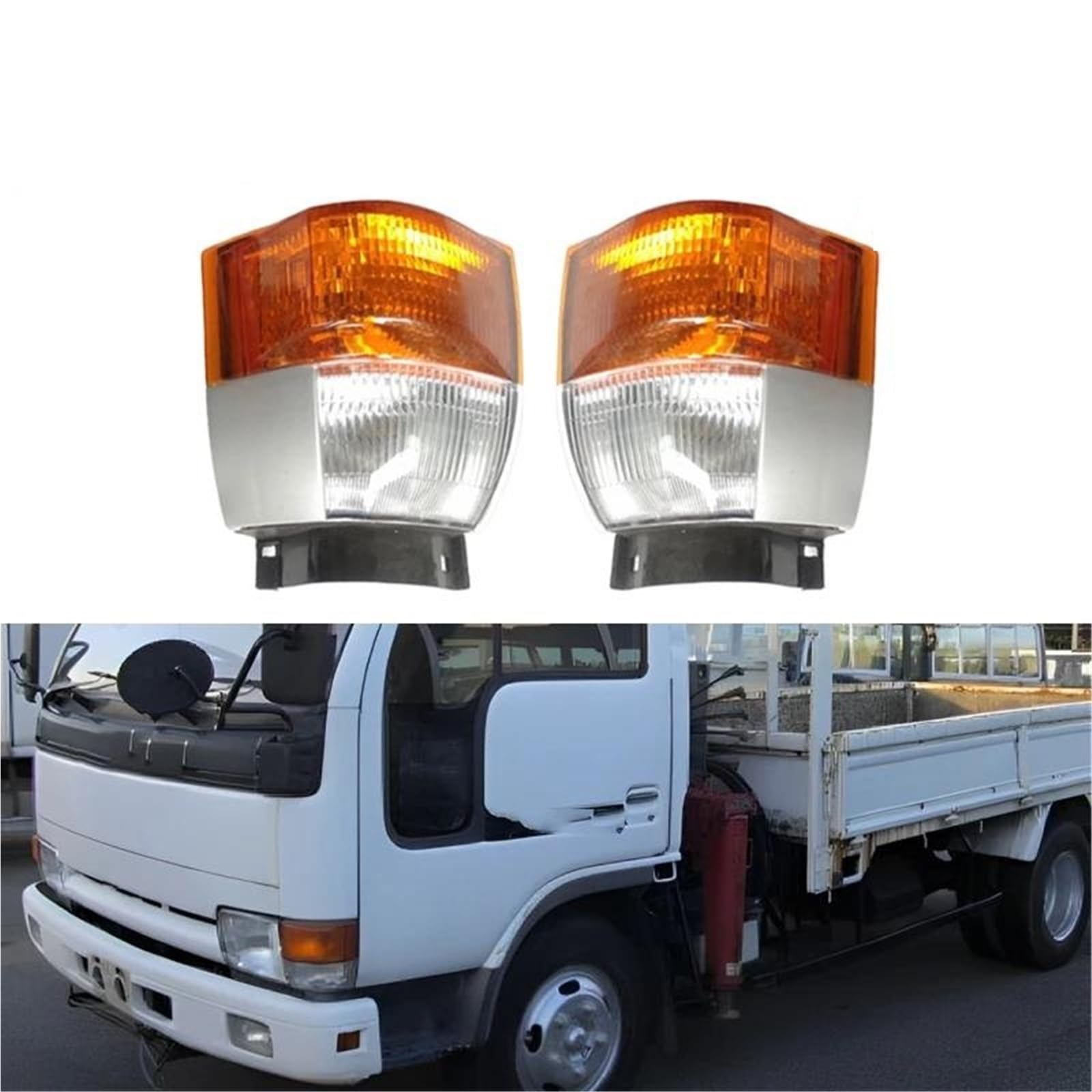 Para Nissan Para Atlas Truck 1990 1991 1992 1993 1994 Luz De Esquina Delantera Señal Giro Antiniebla Lámpara Con Bombilla Luces Giro Indicadoras(bien)