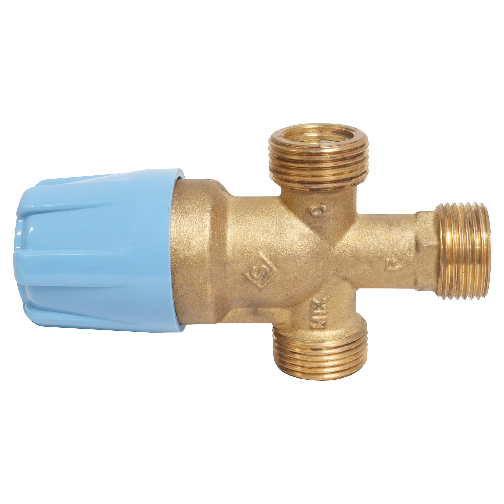 SOMATHERM FOR YOU, Limiteur de température réglable 25°C-55°C pour Chauffe-Eau, évite Les brûlures, clapets Anti-Retour, Pression Max 10 Bars, débit 25 l/MN, Installation Facile