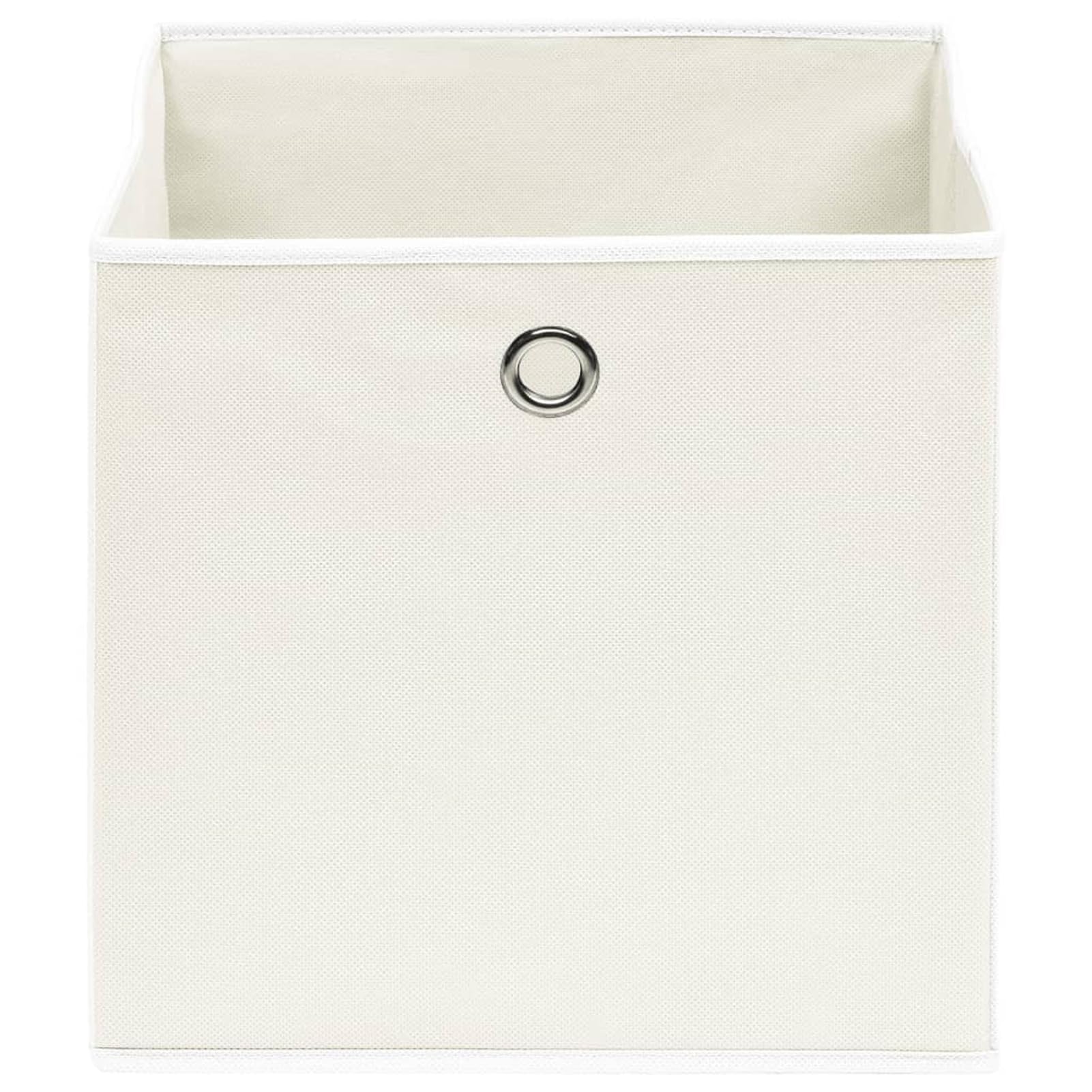 Aufbewahrungsboxen 10 STK Spielzeugkiste, Aufbewahrungskiste, Kleideraufbewahrung, Kleideraufbewahrung & Organisation, Weiß 32×32×32 cm Stoff