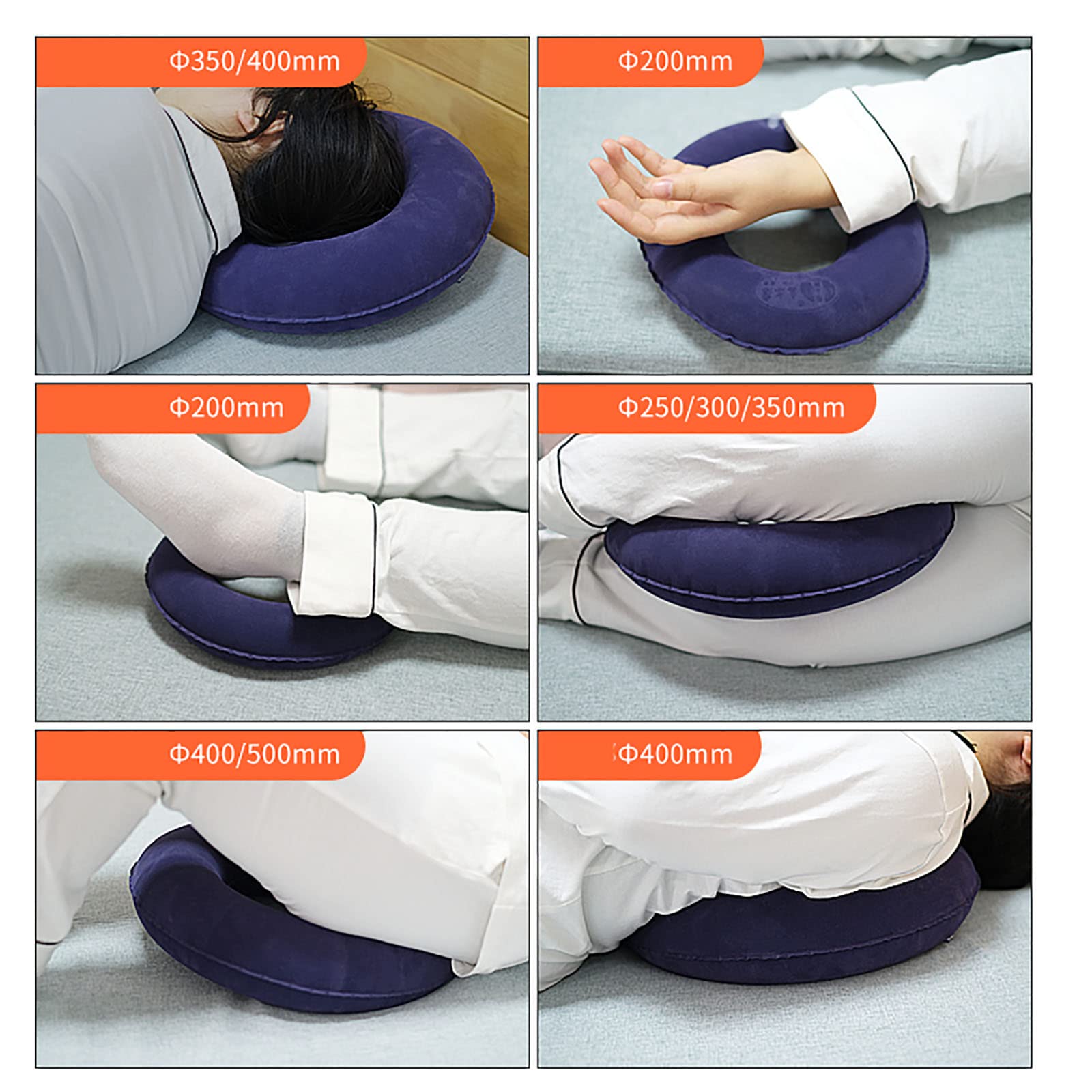 Cojín de asiento de dona Cojín inflable antiescaras Cojín de anillo ortopédico para prevenir úlceras de decúbito y aliviar el dolor de hemorroides Nervio ciático Llagas de cama Embarazo Dolor de