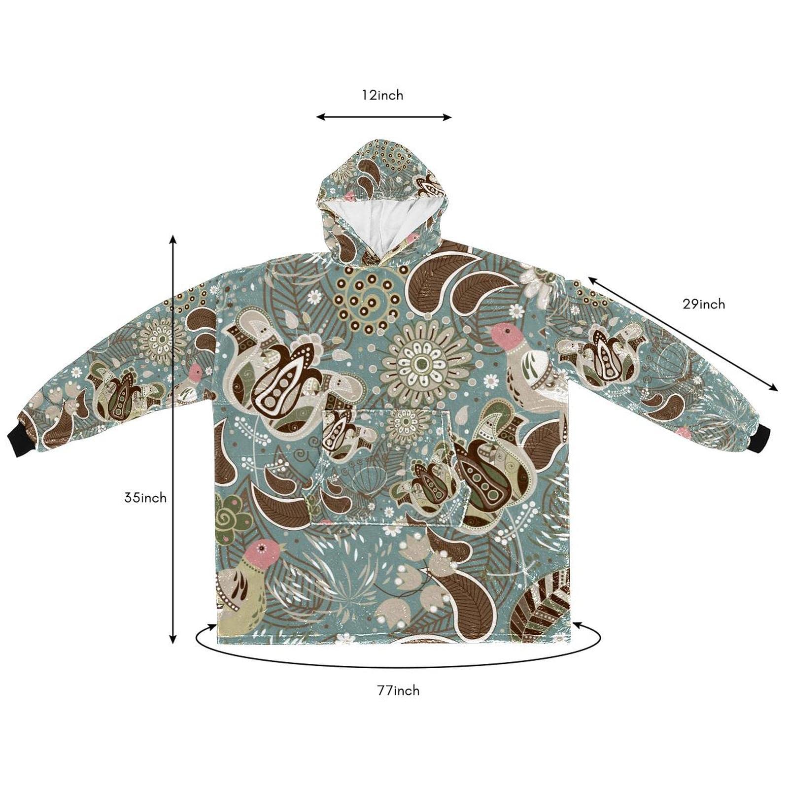 Sweat capuche unisexe L'OISEAU ET LA FLEUR marine – Vrai