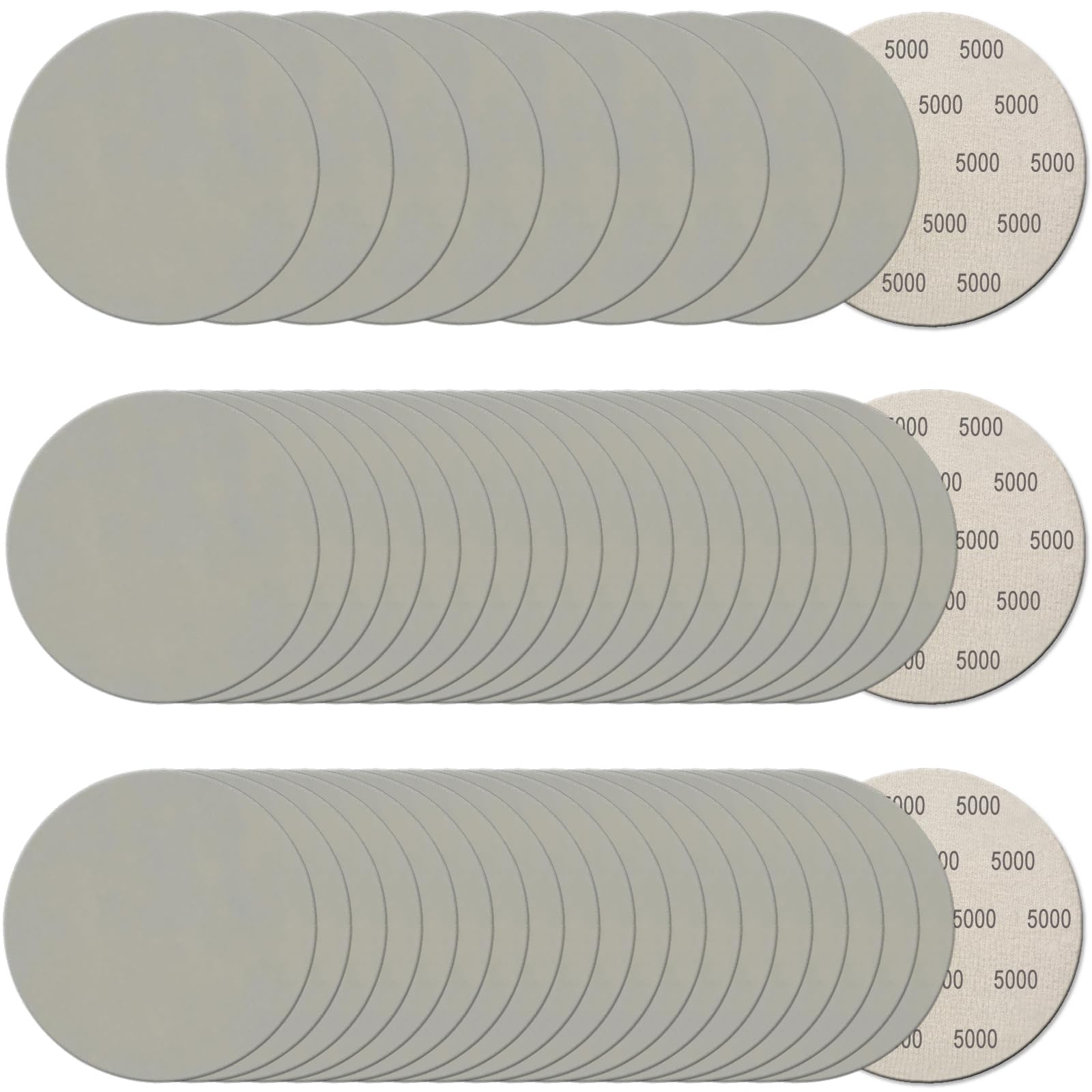 5 Inch Sanding Discs - 50 Pcs Hook & Loop -13
