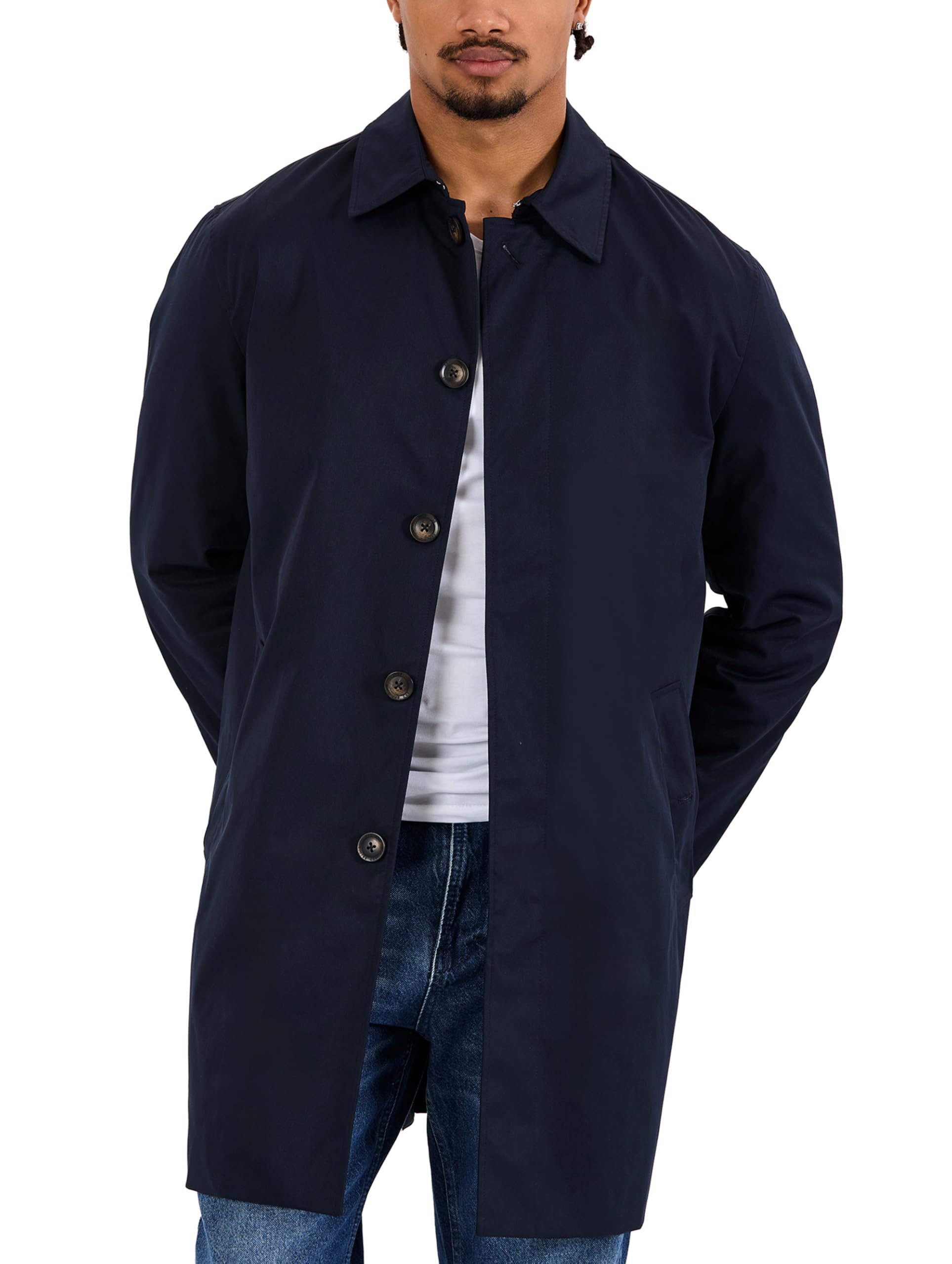 Redbridge Cappotto corto con abbottonatura e colletto, elegante cappotto per la primavera e l'autunno, per business e Smart Casual