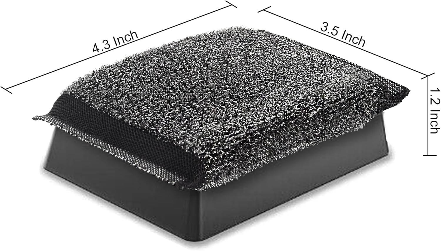 GRILLART Steamwizards Replacement pad-2pcs Bundle with Wire Grill Brush