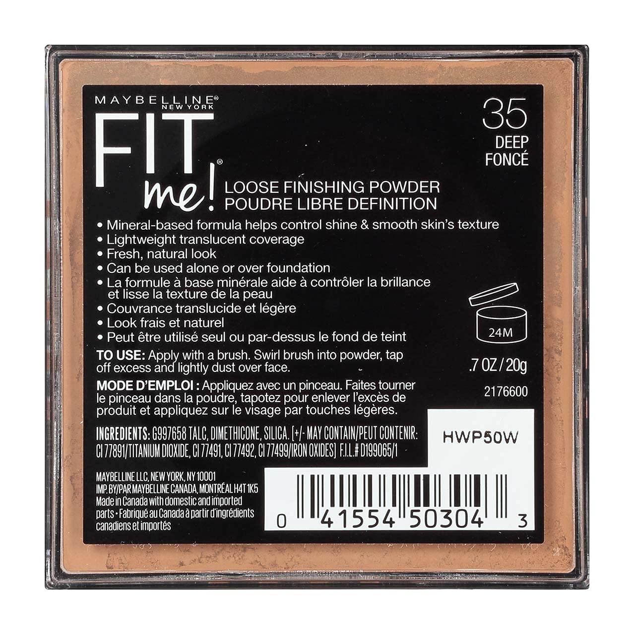 Fit Me Loose Pwdr Deep,Maybelline Cosmetics,K2434500
