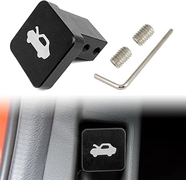 Hood Latch Release Handle Cable Aluminum Alloy Repair Kit, Compatible with Honda Civic 1996-2011, Honda CR-V 1997-2006, Honda Element 2003-2011, Black
