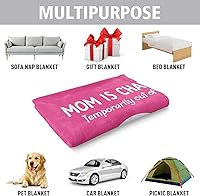 Vista 4 de Craftique Regalos divertidos para mamá, cumpleaños, día de San Valentín, manta de carga para mamá nueva, manta súper suave para viajes de siesta, 60