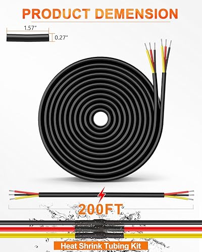 Vista 73 de NAOEVO Cable eléctrico de calibre 18, 2 conductores, cable de PVC trenzado de 18 AWG, bajo voltaje de 12 V/cobre estañado/cable flexible