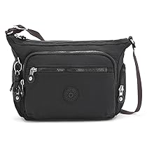 Kipling Gabbie S, Borsa a Tracolla Piccola, Black Noir (Nero)