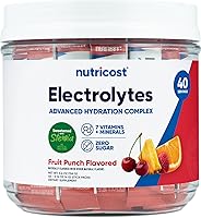 Vista 1 de Nutricost Electrolytes Complex, Fruit Punch Flavored, 40 Stickpacks - Advanced Hydration Complex