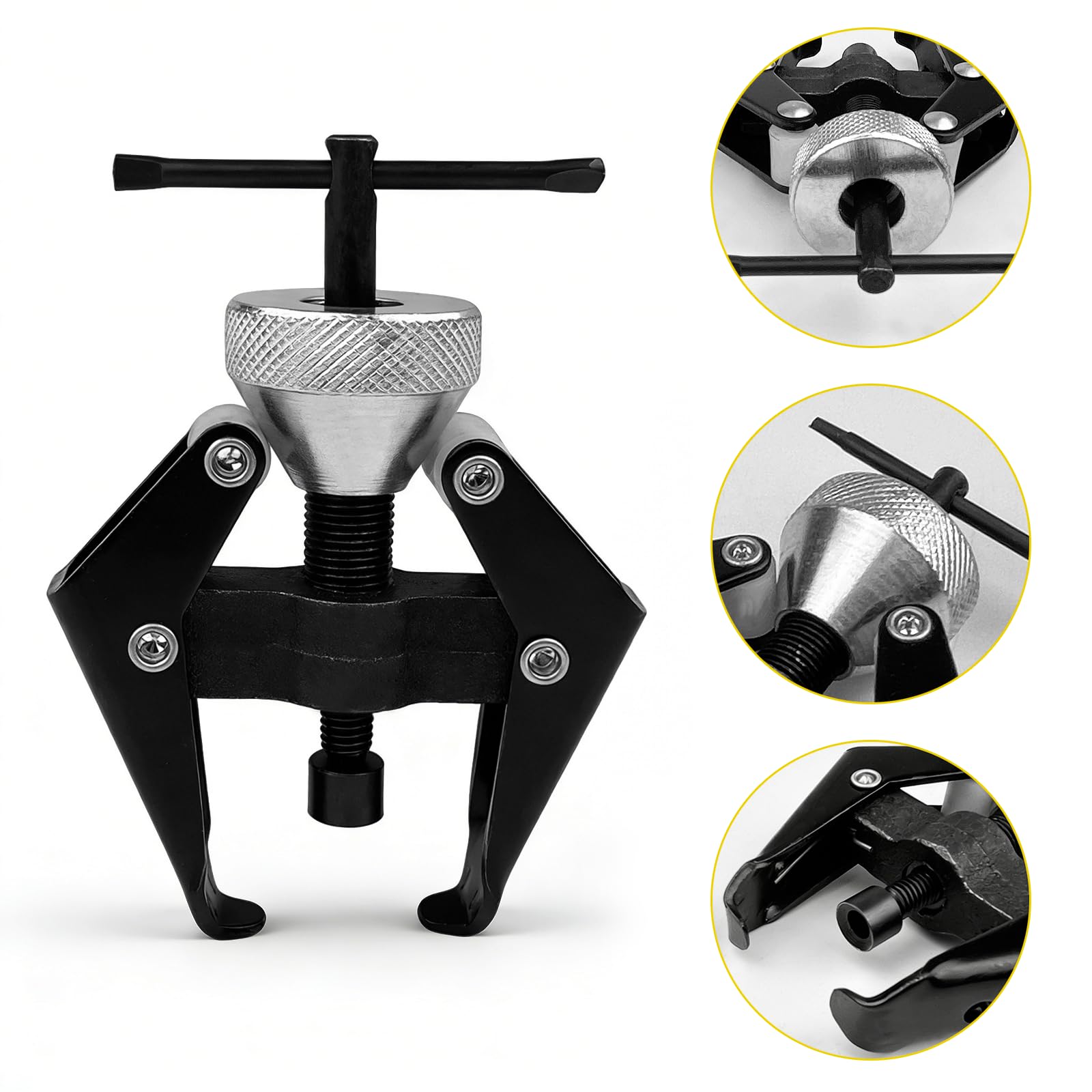 2 Pezzi Estrattore per Braccio Tergicristallo, 6–40 mm Abzieher Scheibenwischerarm, Kit di Estrazione per Terminali della Batteria e Braccio, Estrattore Cuscinetti Regolabile