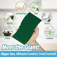 Vista 33 de AIDEA Esponjas antiarañazos, 12 unidades, esponja natural para utensilios de cocina antiadherentes, esponjas de cocina, esponja de celulosa