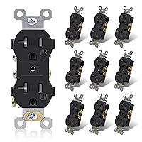 Vista 12 de ELEGRP Receptáculo dúplex con placa de pared, toma de pared eléctrica estándar de 20 A 125 V, resistente a manipulaciones TR y resistente a