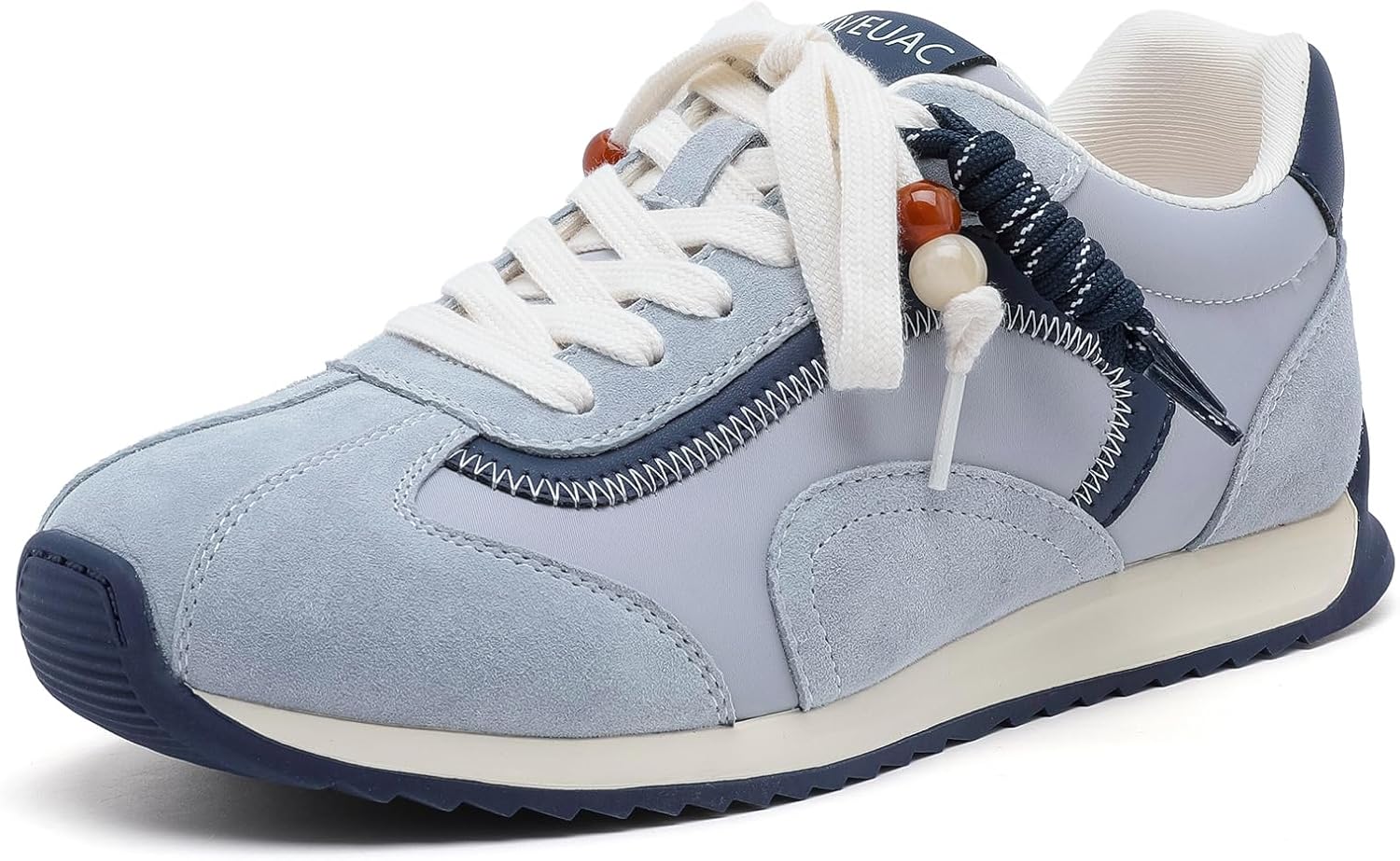 Women's Classic Fashion Sneakers Genuine Leather Walking Footwear Anti Slip Trainers Meets Your Daily Needs and is Suitable for All-Day wear.