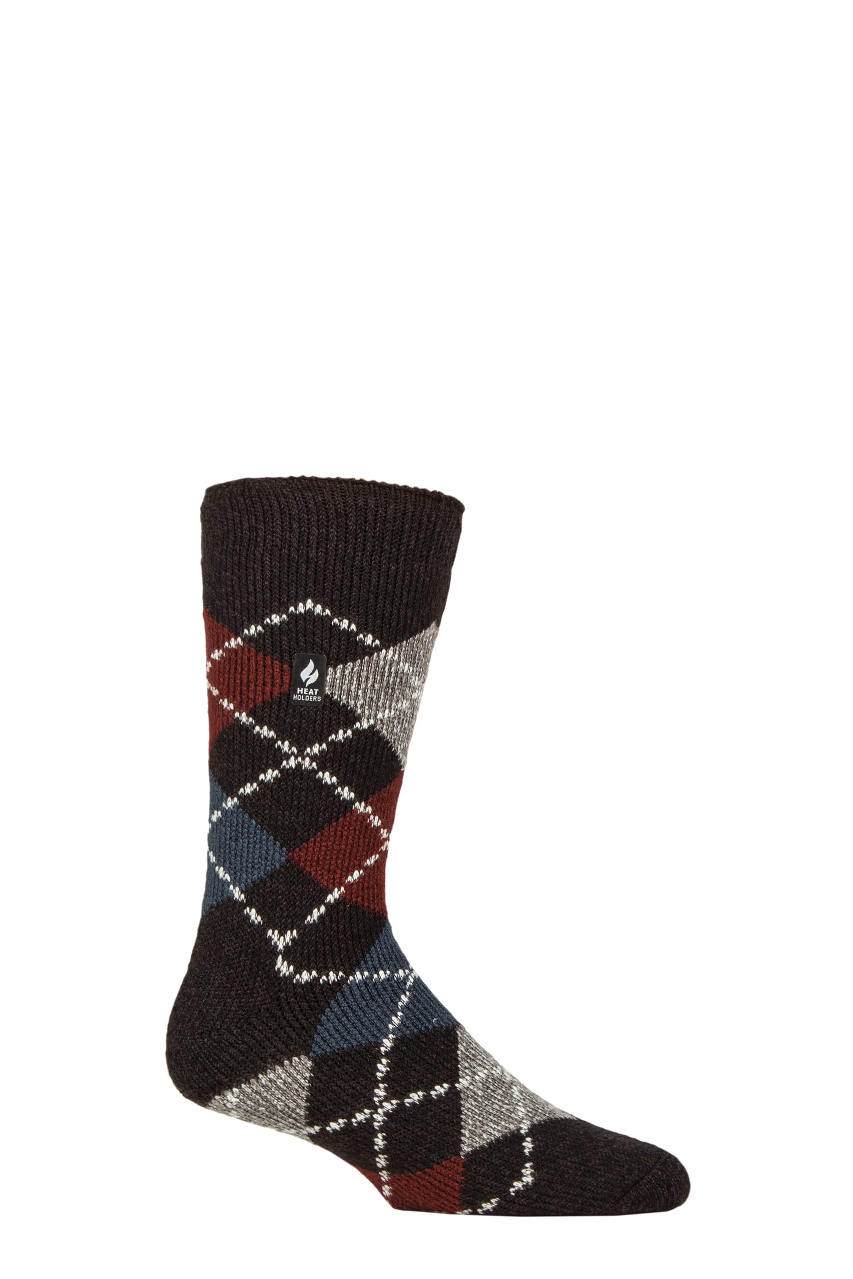 Heat Holders Men's Argyle Sockshop 2.3 Tog Patterned And Plain Thermal Socks Pack Of 1 (Uk, Numeric, 6, 11, Regular, Regular, )
