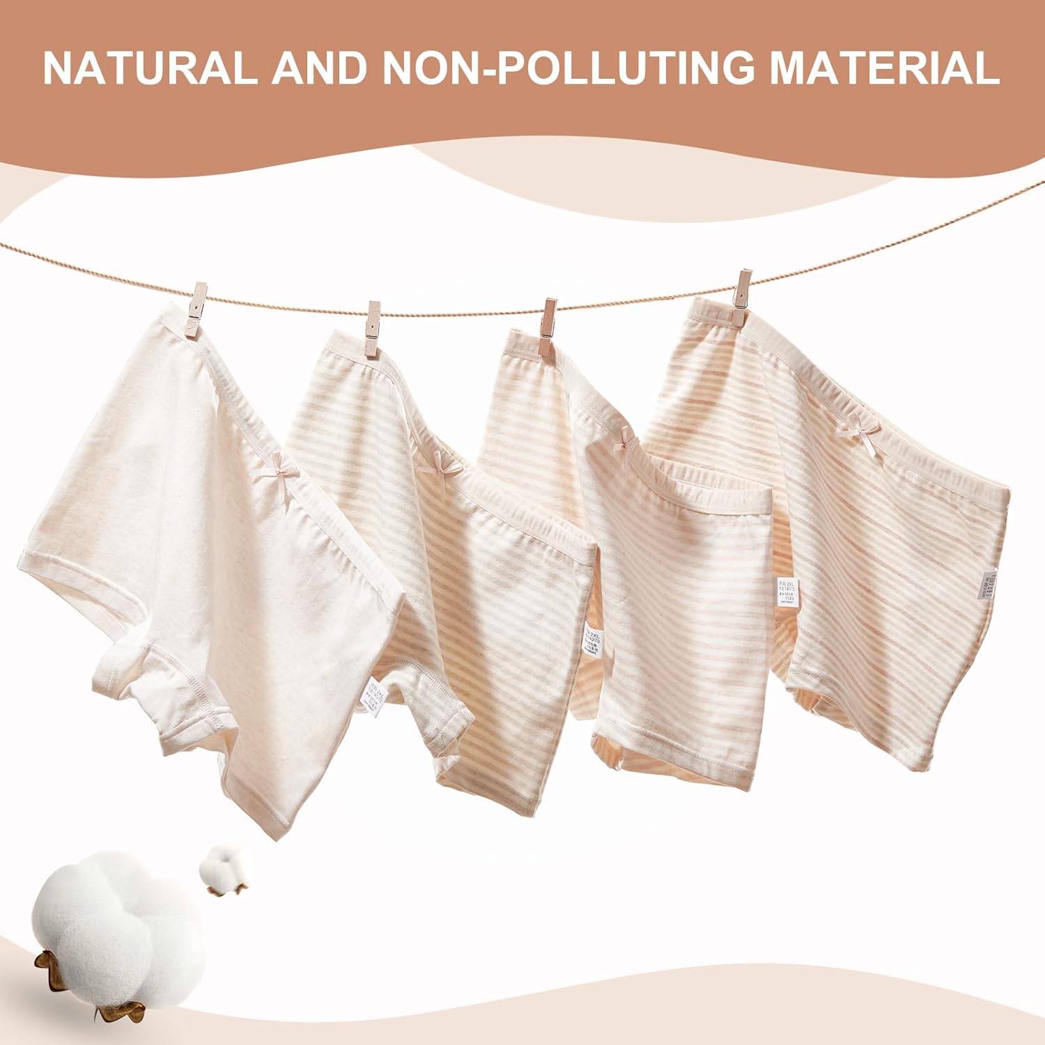 4Packs Girl Knickers Underwear Boyshorts Briefs Pants Kids Briefs Big Children Girl Boxers Panties Underwear - Image 2