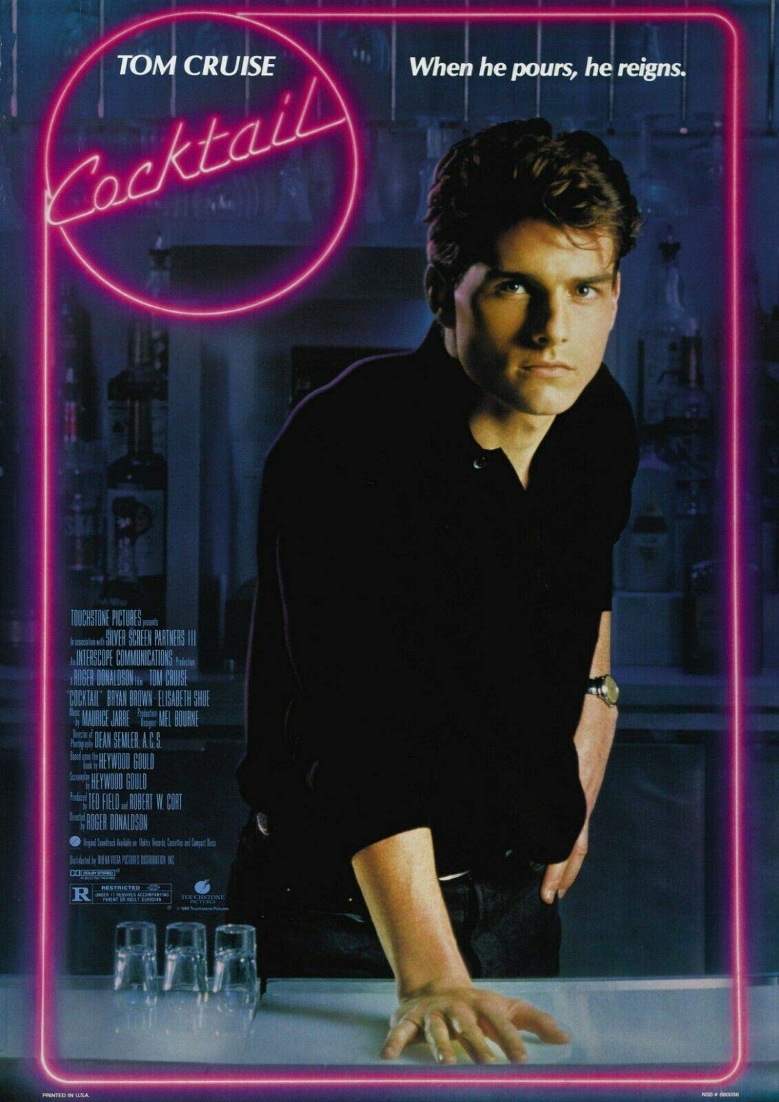 Tom Cruise Cocktail Movie Film Cinema Print Poster Picture Wall Art Picture A4