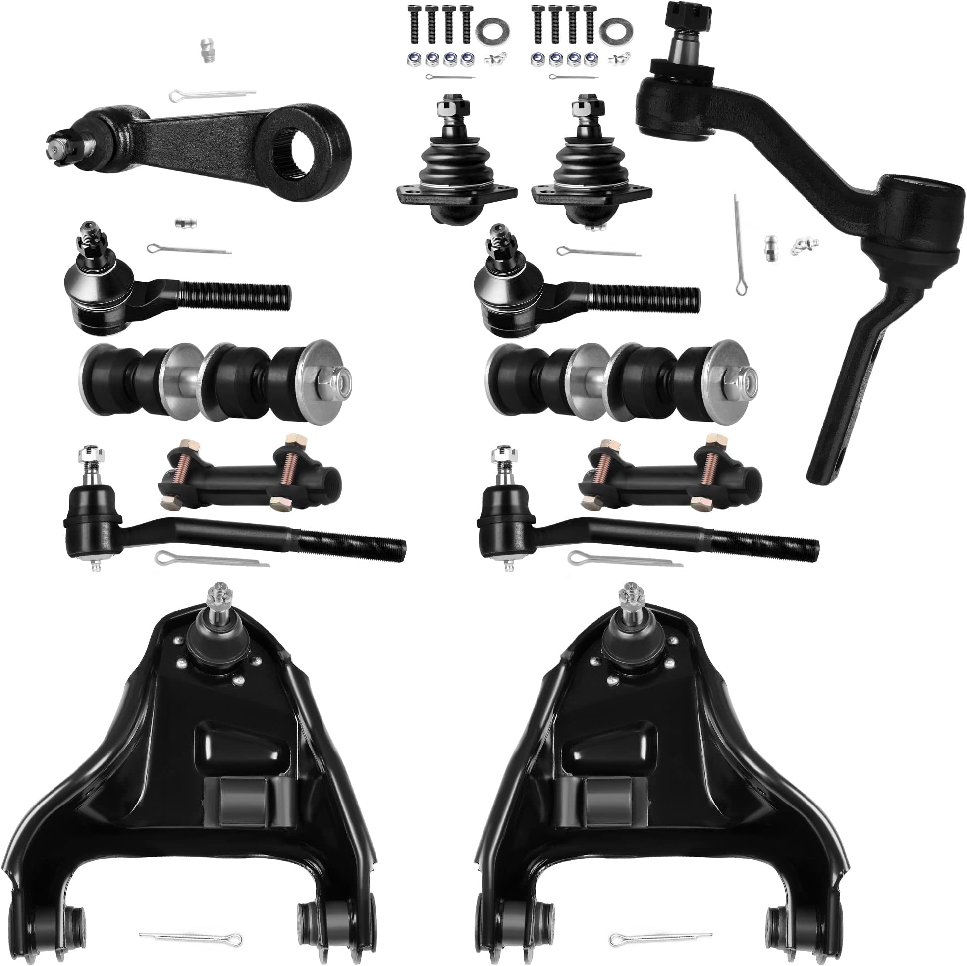 Detroit Axle 10pc Front End Suspension Kit for Chevy S10