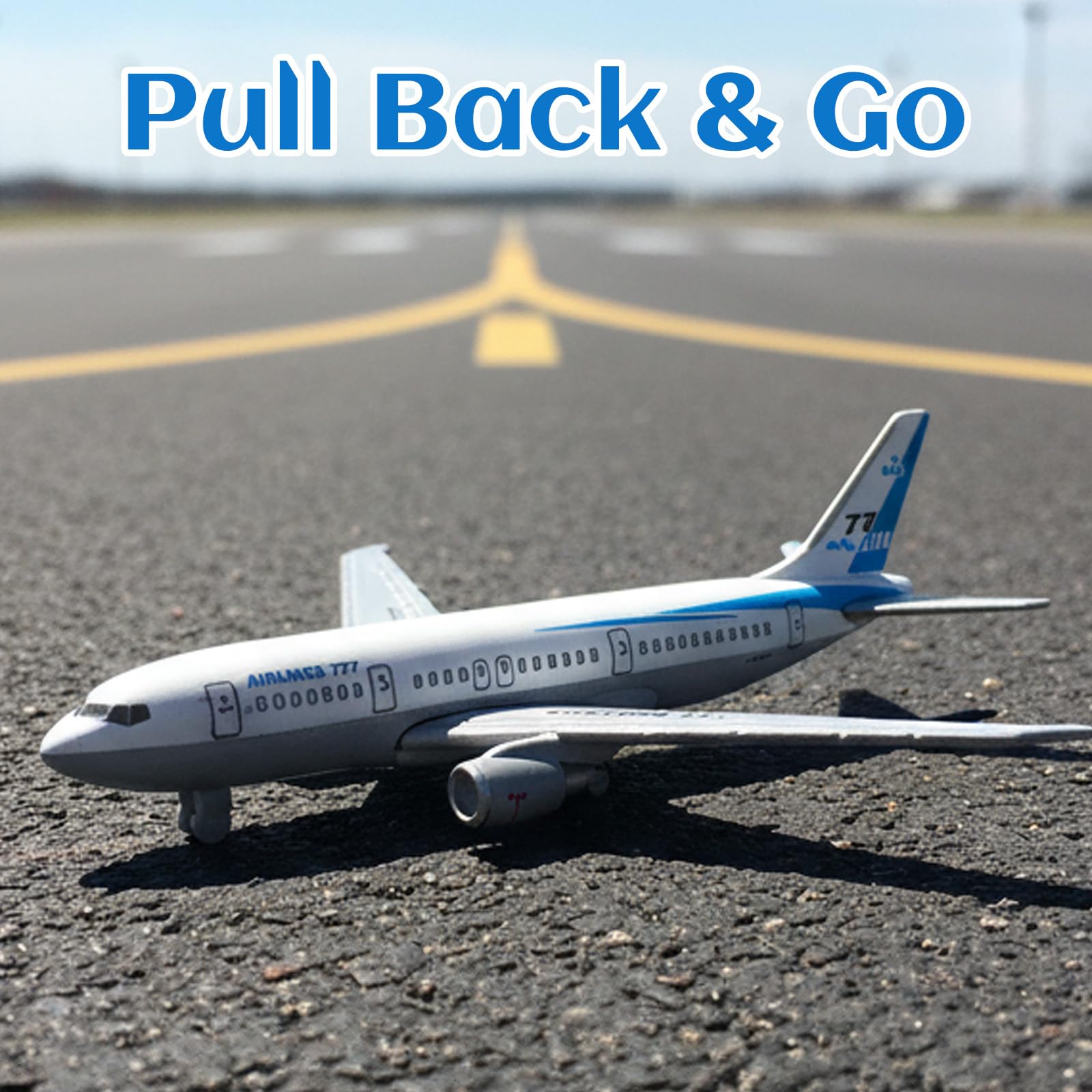 Bodeshis 2 Pcs 5.51 * 5.51in Airplane Toys Set - Image 4