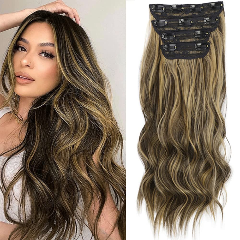 Hair Extensions for Women,Clip in Long Wavy Synthetic Hair Extensions,Clip in Hair Extensions Real Human Hair,Soft Natural,Adjustable Size Removable Secure Clips,Chignon Hairpiece for Daily Wear Hair Extensions for Women,Clip in Long Wavy Synthetic Hair Extensions,Clip in Hair Extensions Real Human Hair,Soft Natural,Adjustable Size Removable Secure Clips,Chignon Hairpiece for Daily Wear