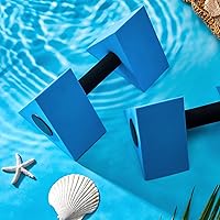 Vista 7 de 4 mancuernas triangulares para ejercicio acuático, pesas flotantes de agua para piscina, juego de ejercicios de espuma EVA, pesos de agua