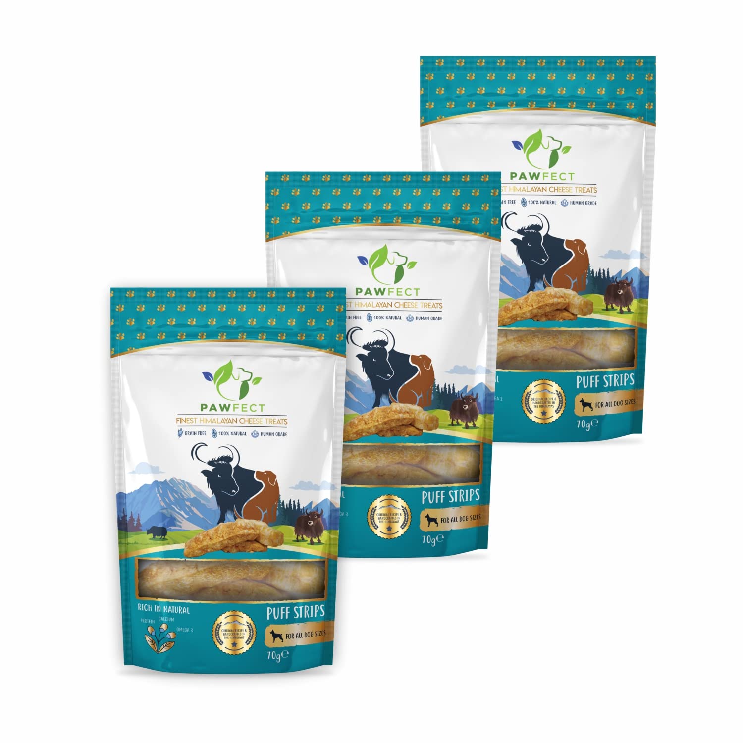 Pawfect- Himalayan Cheese Puff Strip for Dogs | Puffed Cheese Treat for Puppies and Old Aged Dogs | 100% Natural, Grain Free (Pack of 3, 70g Each) (B09ST4HYWP) Amazon Price History, Amazon Price Tracker