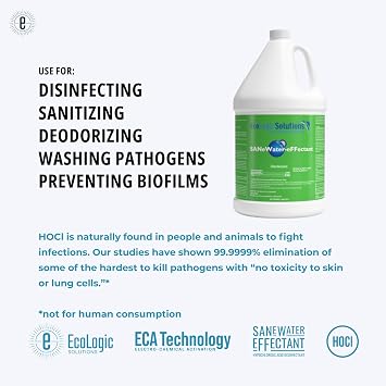 SANeWater-eFFectant: Non-Toxic Hypochlorous Acid (HOCl) (1 Gallon)