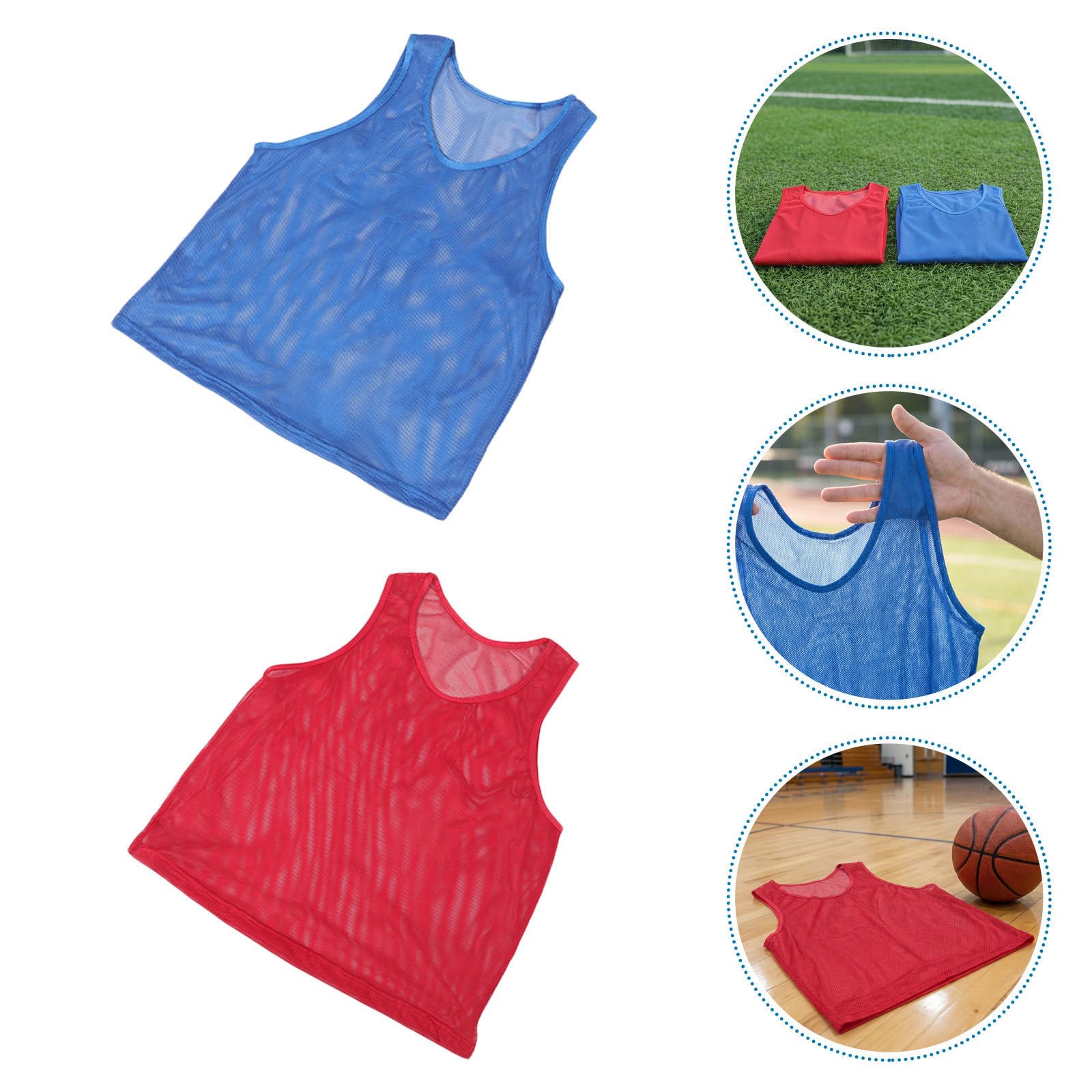 BESTOYARD 12 Teiliges Set Für Outdoor Trainingseinheiten Und Leibchen, Rote Fußball Trainingswesten, Spielgrößen Für, Spiele, Bildung, Kindergruppe Training, Körperliche Aktivität