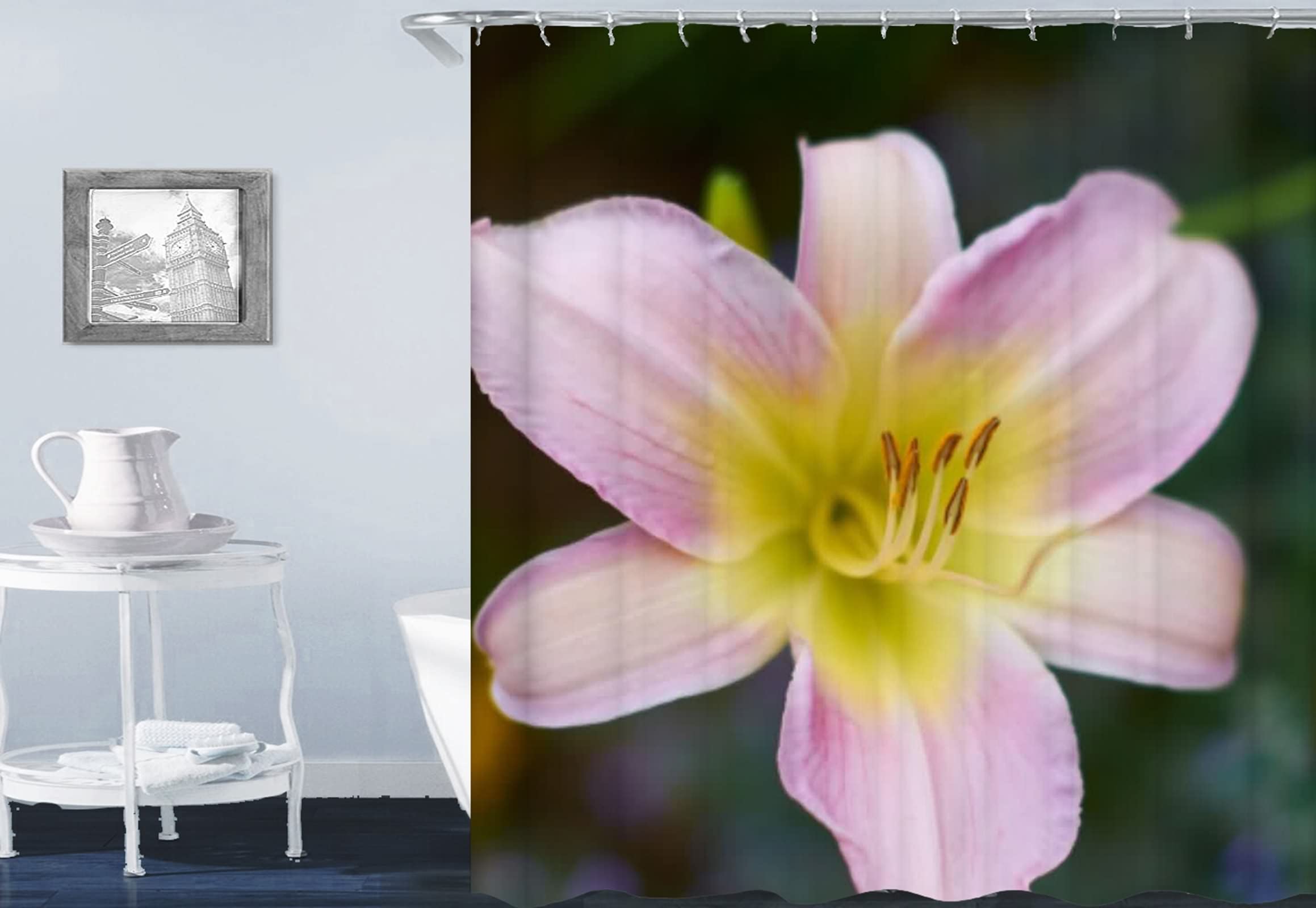 Rideau de douche KnSam en polyester de qualité supérieure au motif Fleur de Lys