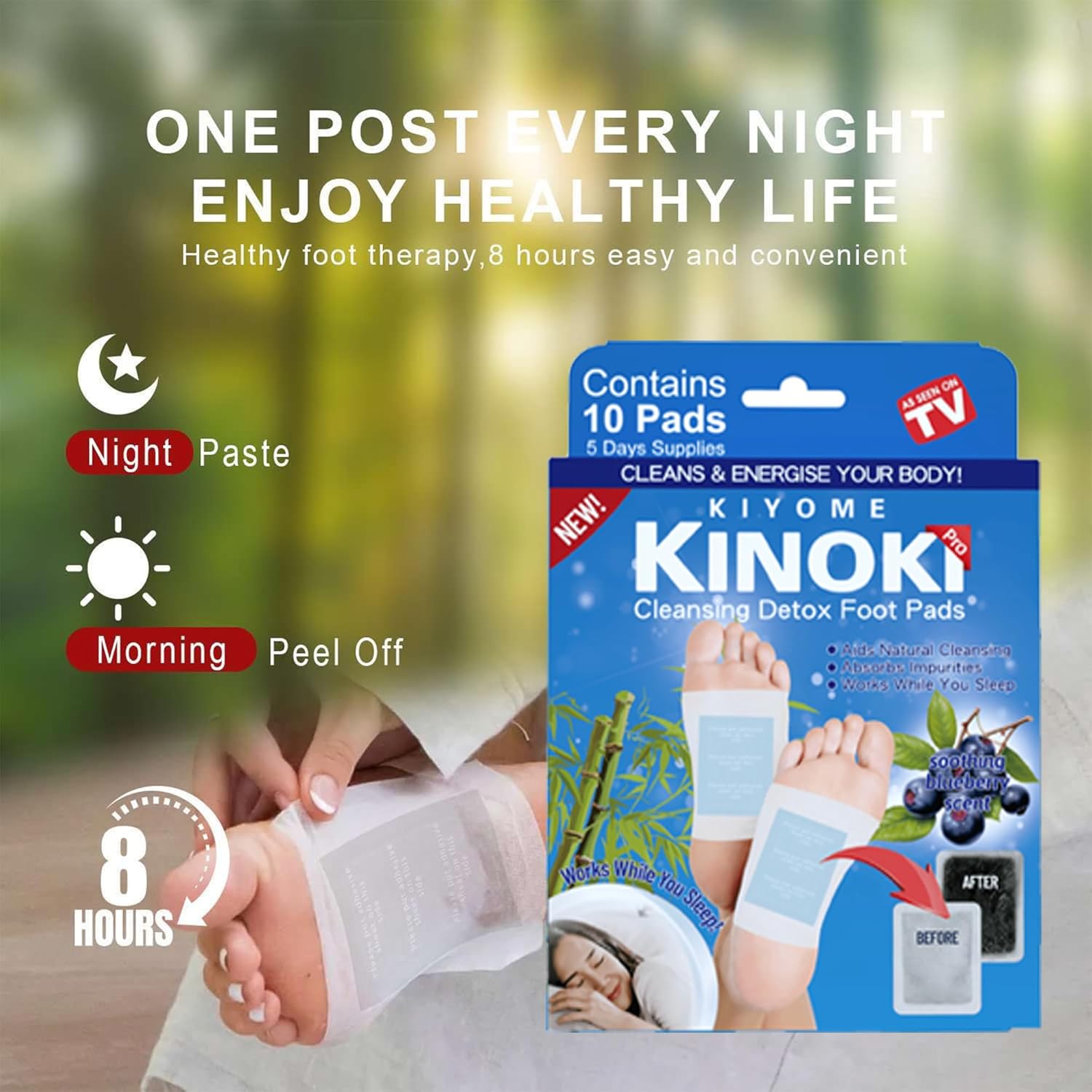 Buy Now Detox Foot Patches For Remove Toxins,10 Pads Blueberry Deep ...