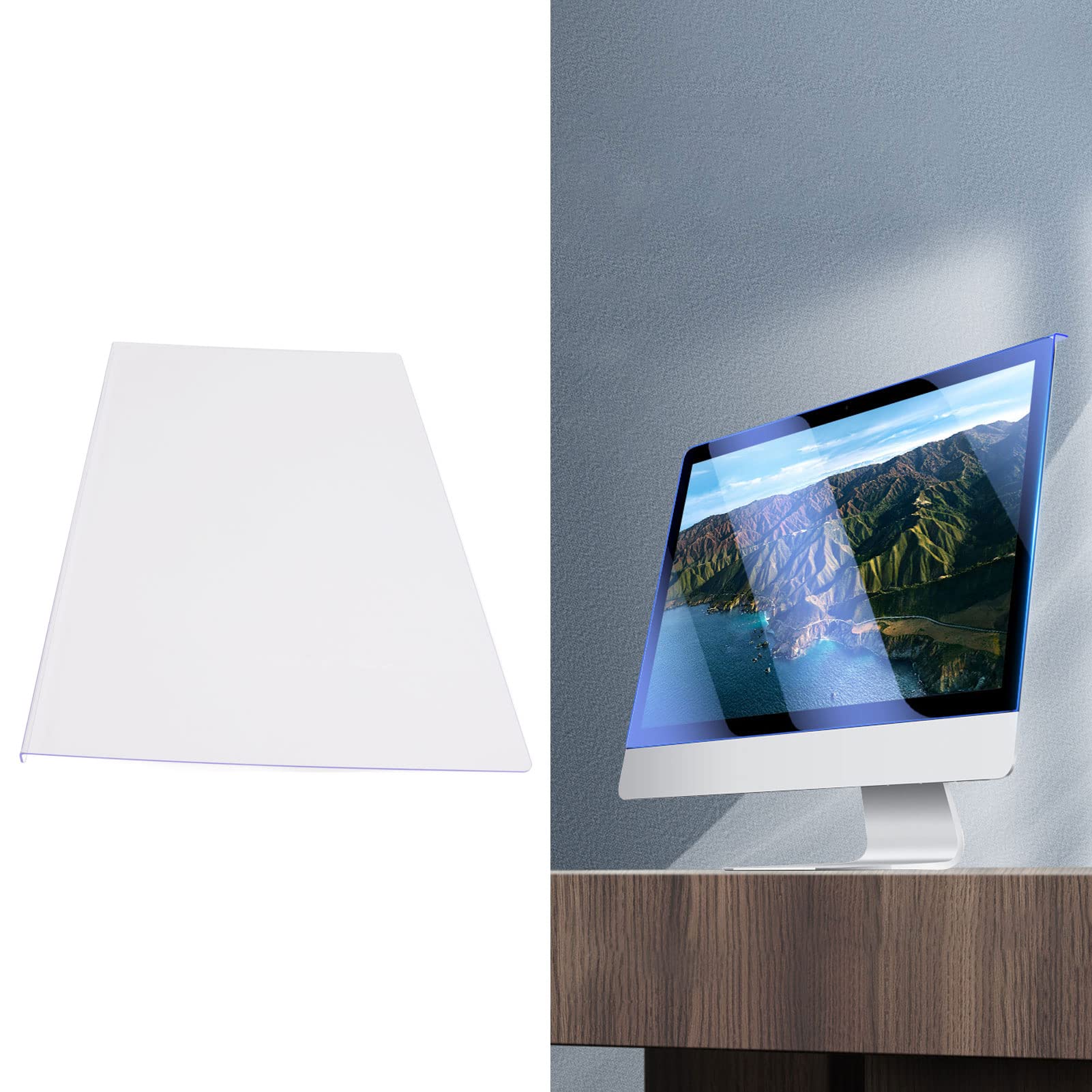 Tonysa Proteggi Schermo da 27 Pollici Anti-luce Blu per Monitor del PC, Pellicola con Filtro di Protezione UV per Studenti e Giocatori