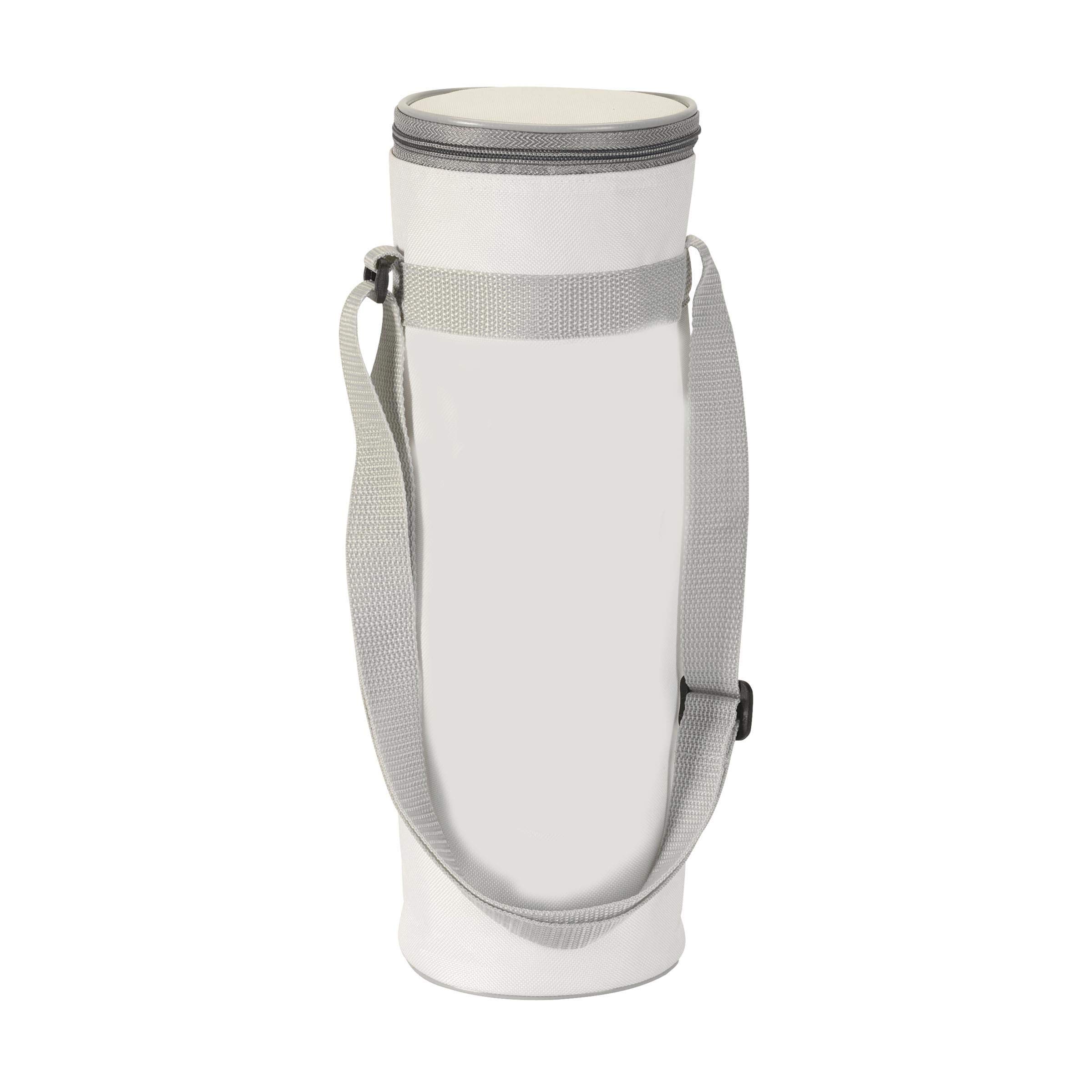 Bolsa nevera para botella de agua para colgar hasta 1,5 L, cierre de cremallera, correa de hombro ajustable, pequeña bolsa nevera para bebidas, nevera para exteriores, viajes noTrash2003