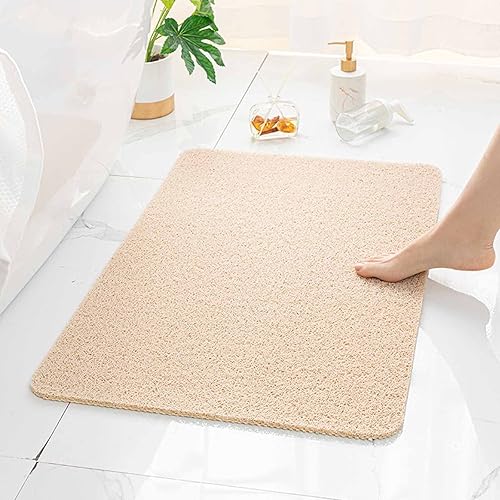 Secure Mat - La mejor alfombrilla de baño antideslizante, tapete de baño antideslizante, tapete de baño seguro, para bañera, ducha, baño (beige,