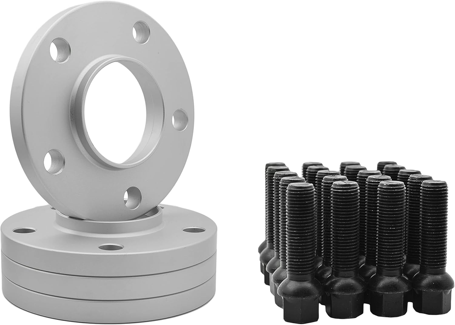 4pc Staggered 10mm & 15mm New Model (66.56 HUB) 5x112 Wheel Spacers | Compatible with 2009-2018 A4 A5 A6 A7 A8 All Road S4 S5 S6 S7 RS5 RS7 Q5 SQ5 W/OEM Wheels