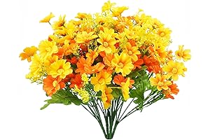 Realistic Faux Mums for Outside in Pots