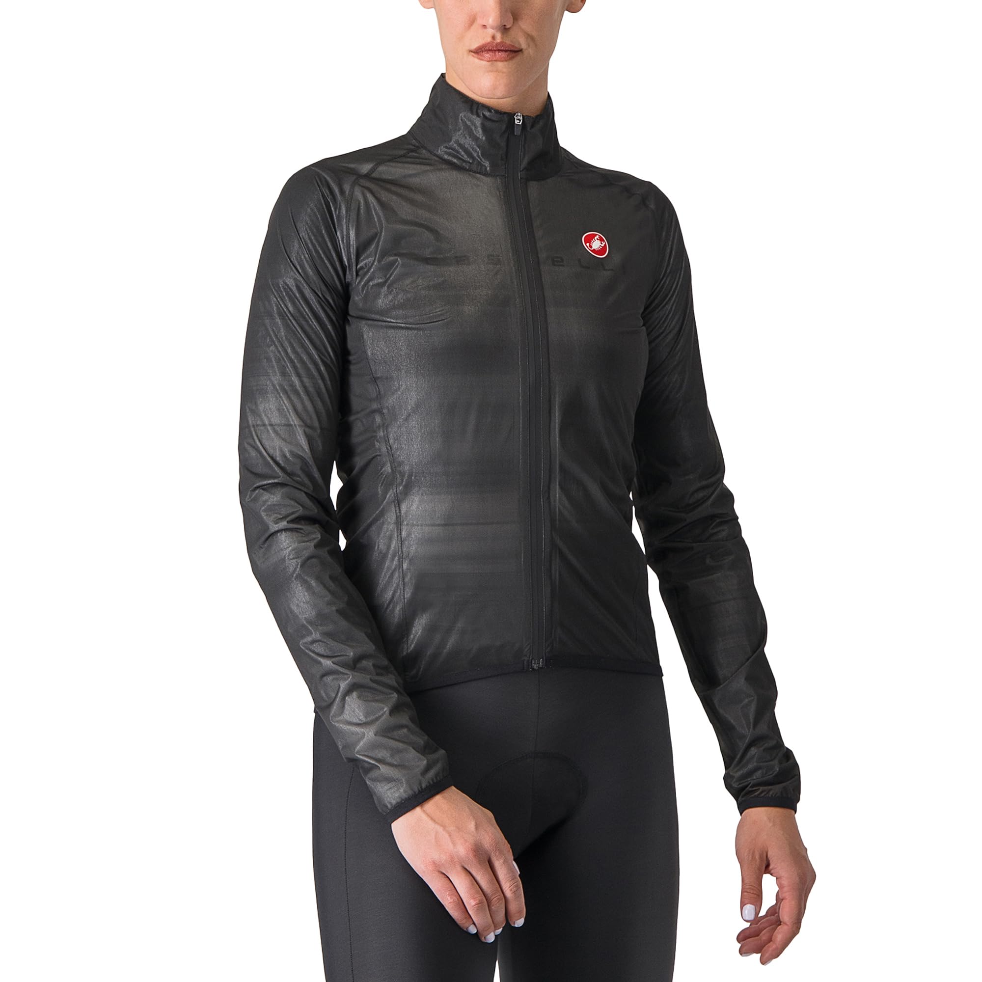 CASTELLI Damen Squall Shell Jacke, vollständig wasserdicht, winddicht, leicht, reflektierend, für Rennrad und Gravel-Biking