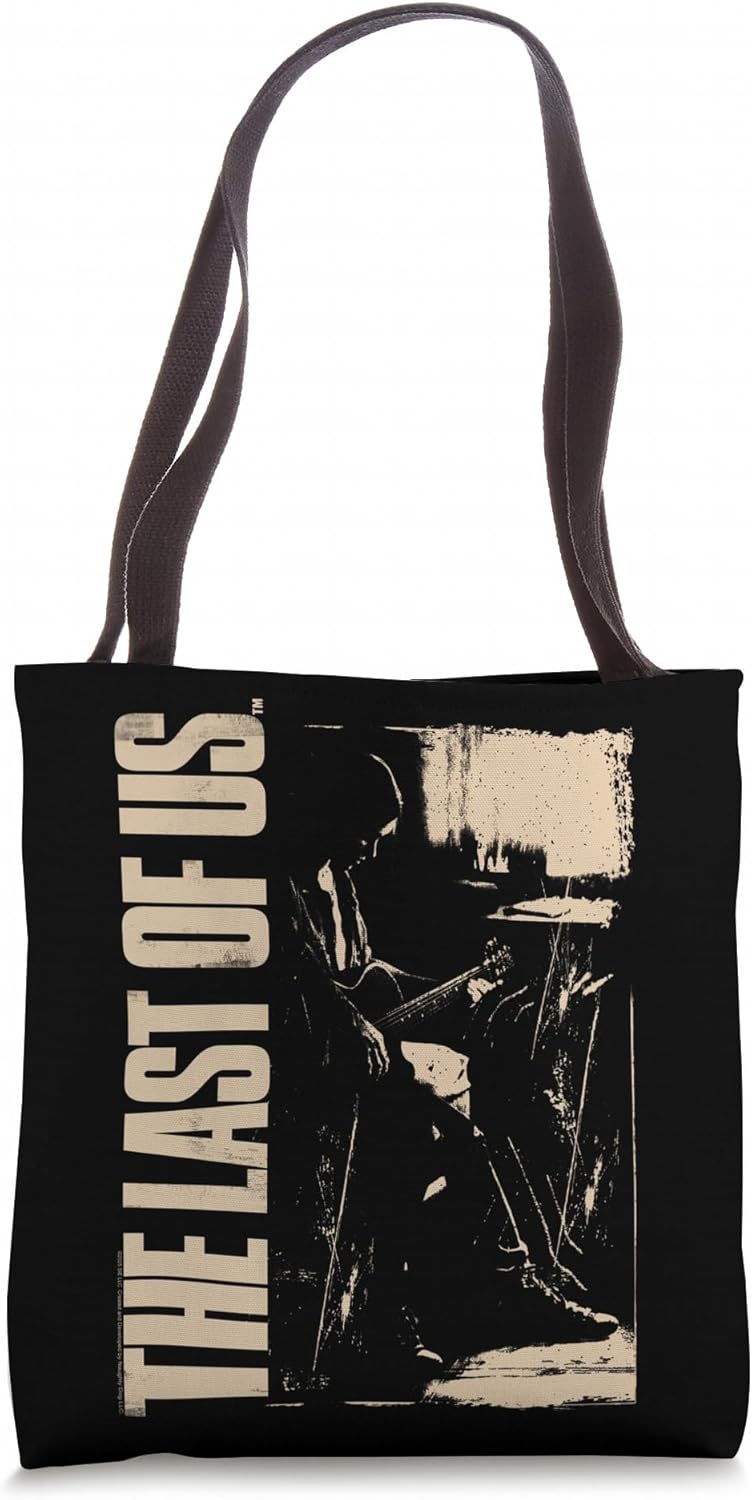 The Last of Us Ellie with Guitar Edgy Video Game Tote Bag