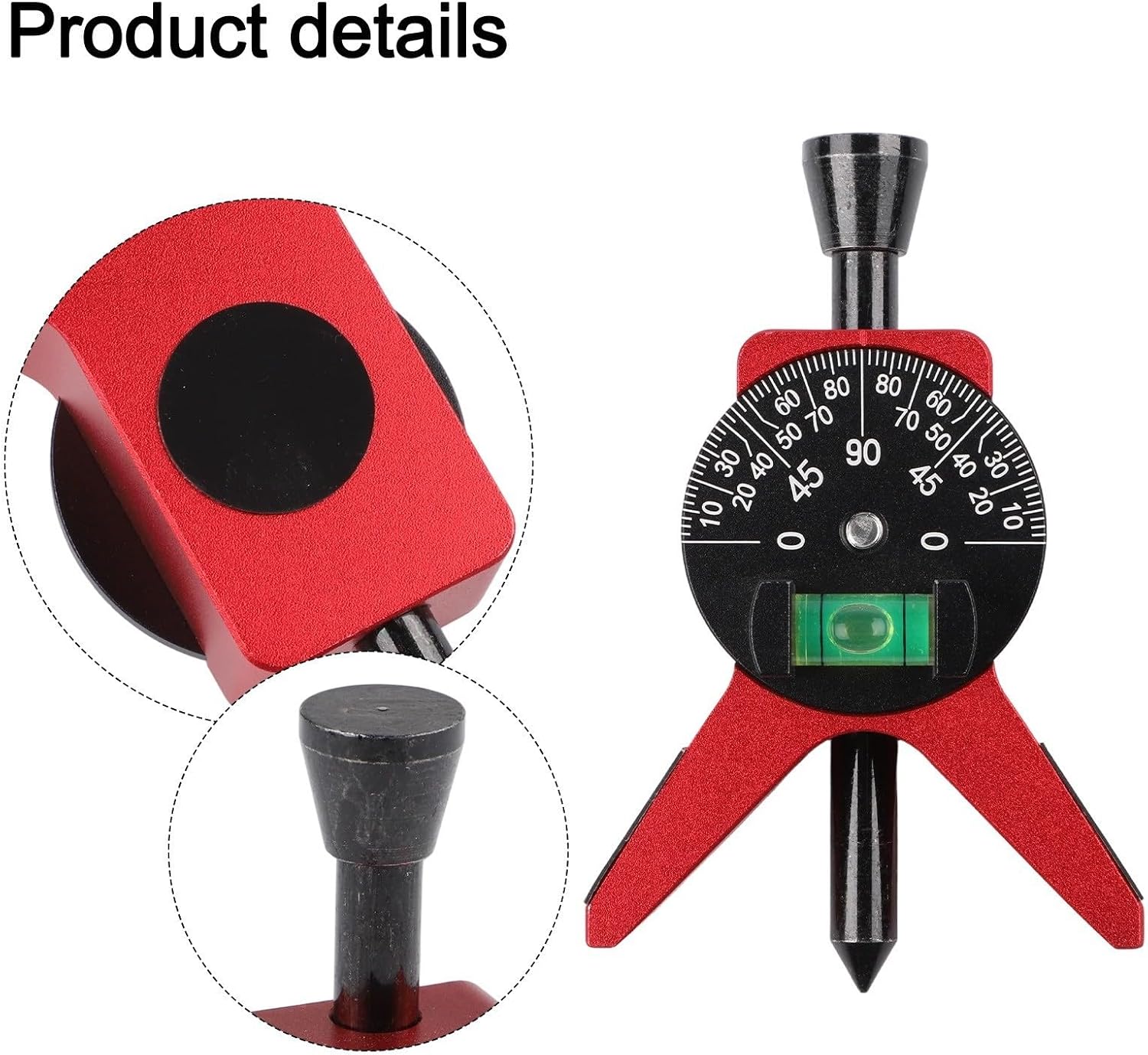 Magnetic Pipe Center Finder Tool With Adjustable Bubble Protractor For Pipe Installation, Pipe Fitting Tools Fits 1-1/2 To 6 Inch, Ergonomic Y-Shaped Design