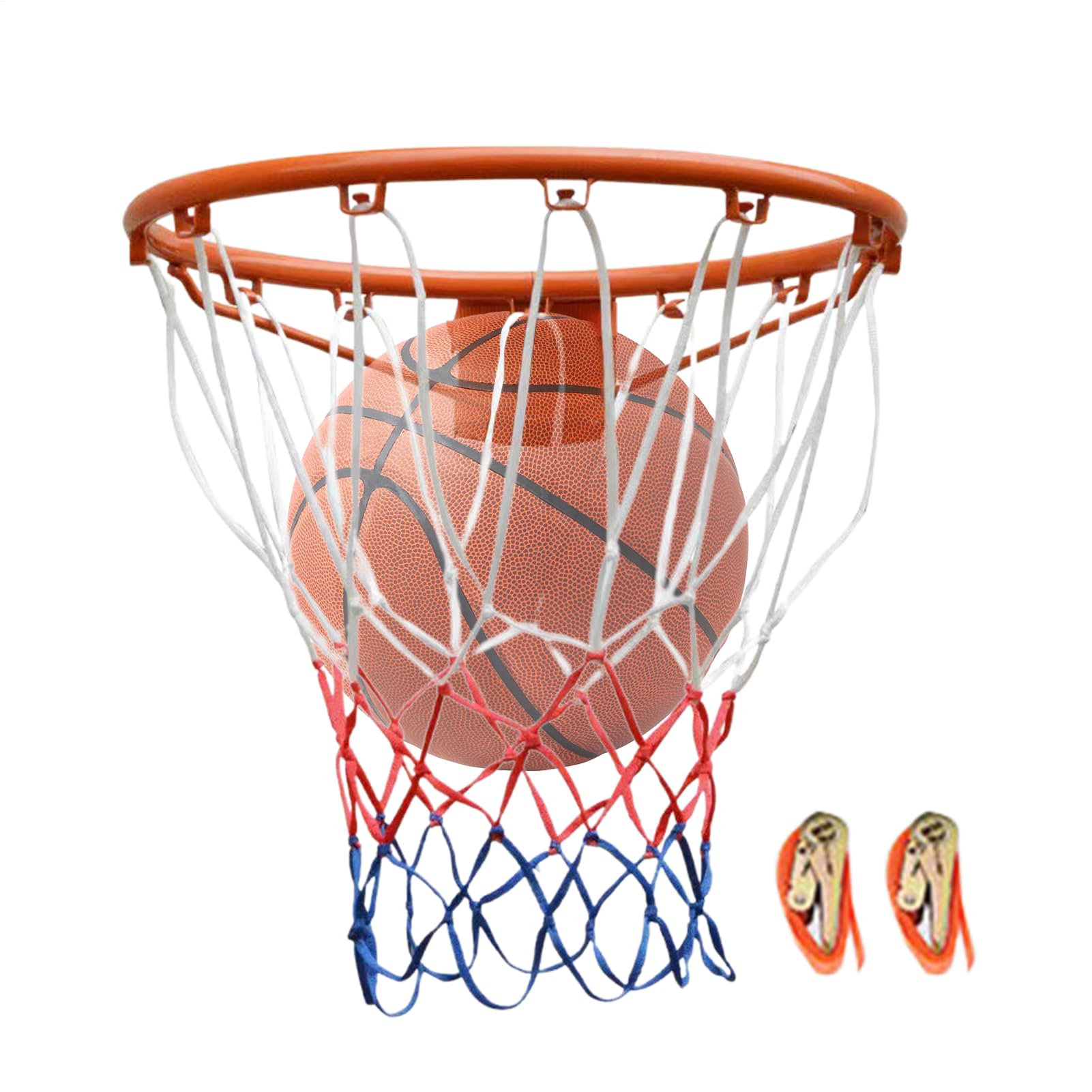Basketballkorb für Kinder – Stahl-Basketballfelge, verdickter, stabiler Basketballkorb, wandmontierter Korbball-Rand, baumelnder Basketball-Rand, verschleißfester Basketball-Zubehör für Erwachsene und