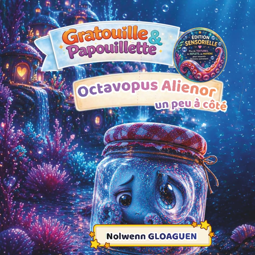 Octavopus Alienor, un peu à côté: Le petit poulpe qui se sentait à côté… et qui a découvert que sa différence est une richesse (Le jardin des émotions avec Gratouille & Papouillette)