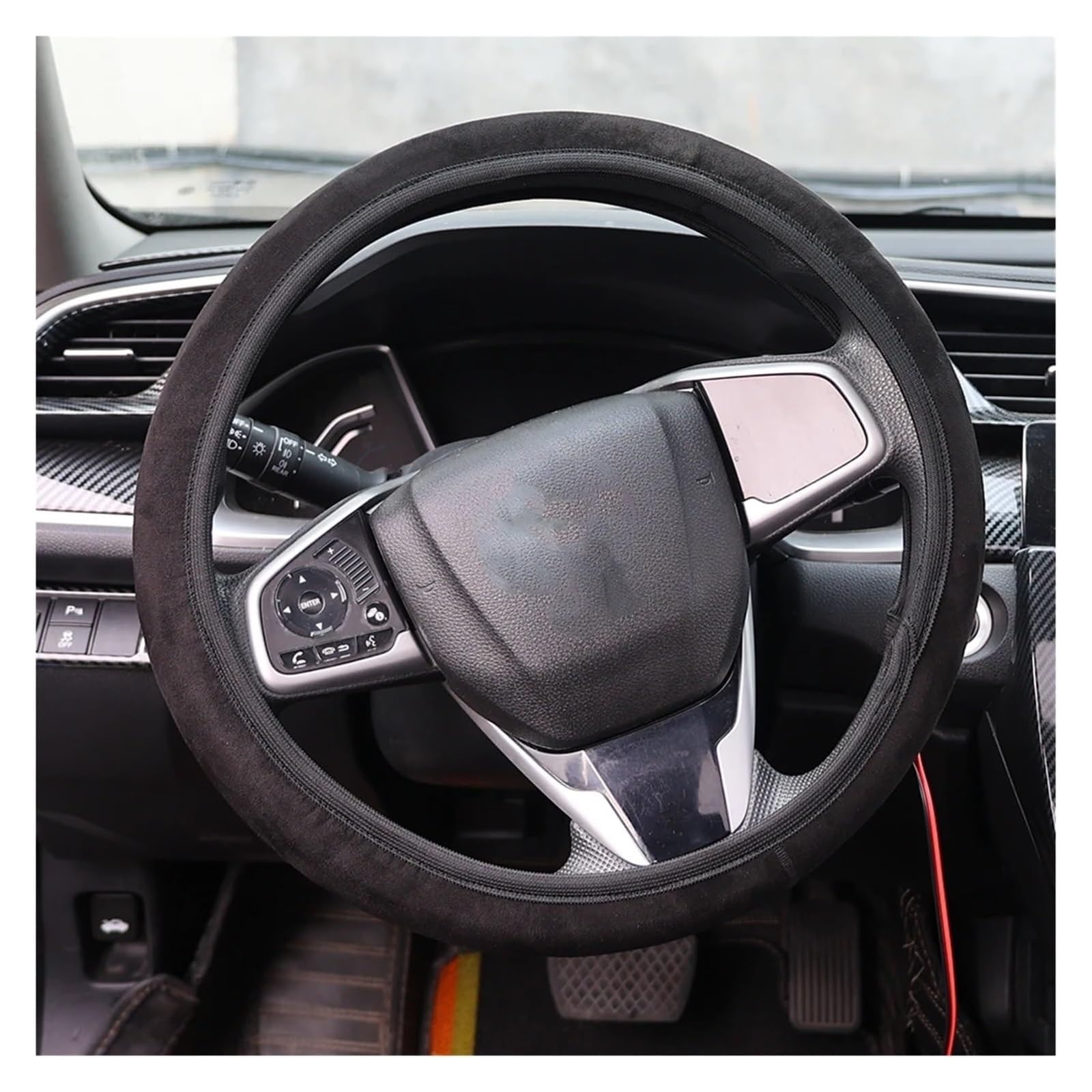 Cubierta Volante Coche Funda para Cubierta De Calefacción Calentador Invierno Protector Universal Automóvil Accesorios Cubiertas para Volante Automóvil Protector para Volante