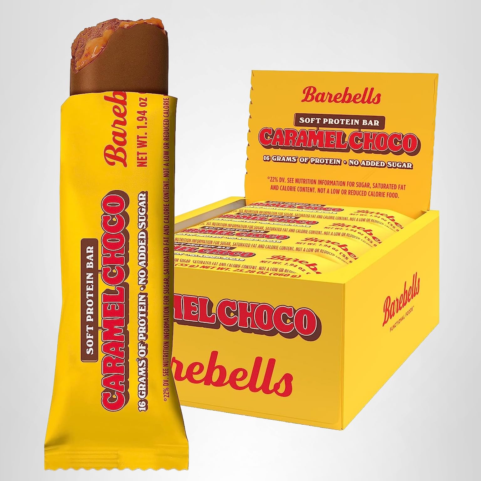 Amazon.com : Barebells Soft Protein Bars Caramel Choco - 12 Count