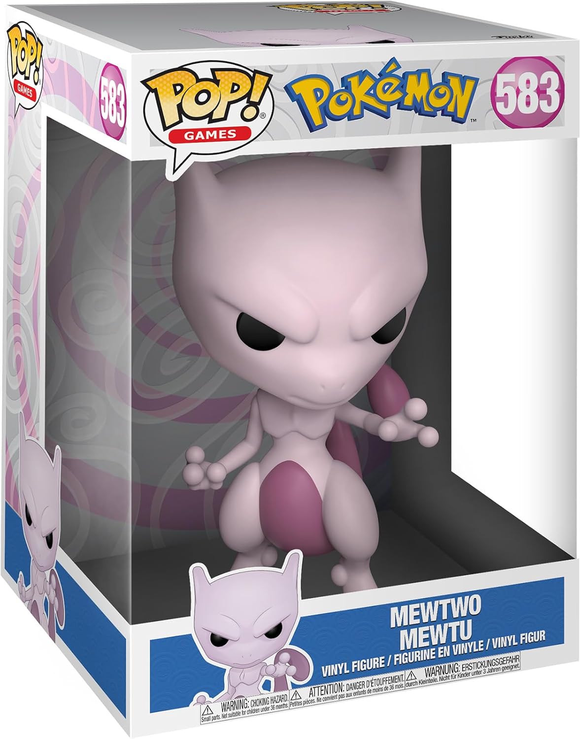 Funko Pop! Jumbo: Pokemon - Mewtwo - Collectible Vinyl Figure - Gift Idea - Official Merchandise - Toys for Children and Adults - Video Games Fans - Doll for Collectors and Exhibition