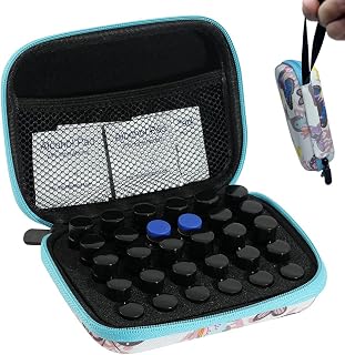 Butterfly Peptide Case – 30-Slot Vial Holder for Fridge (1–3 mL Bottles) – Hard Shell Peptide Storage Case with Handle & Blue ZiPPer, Travel-Friendly Organizer