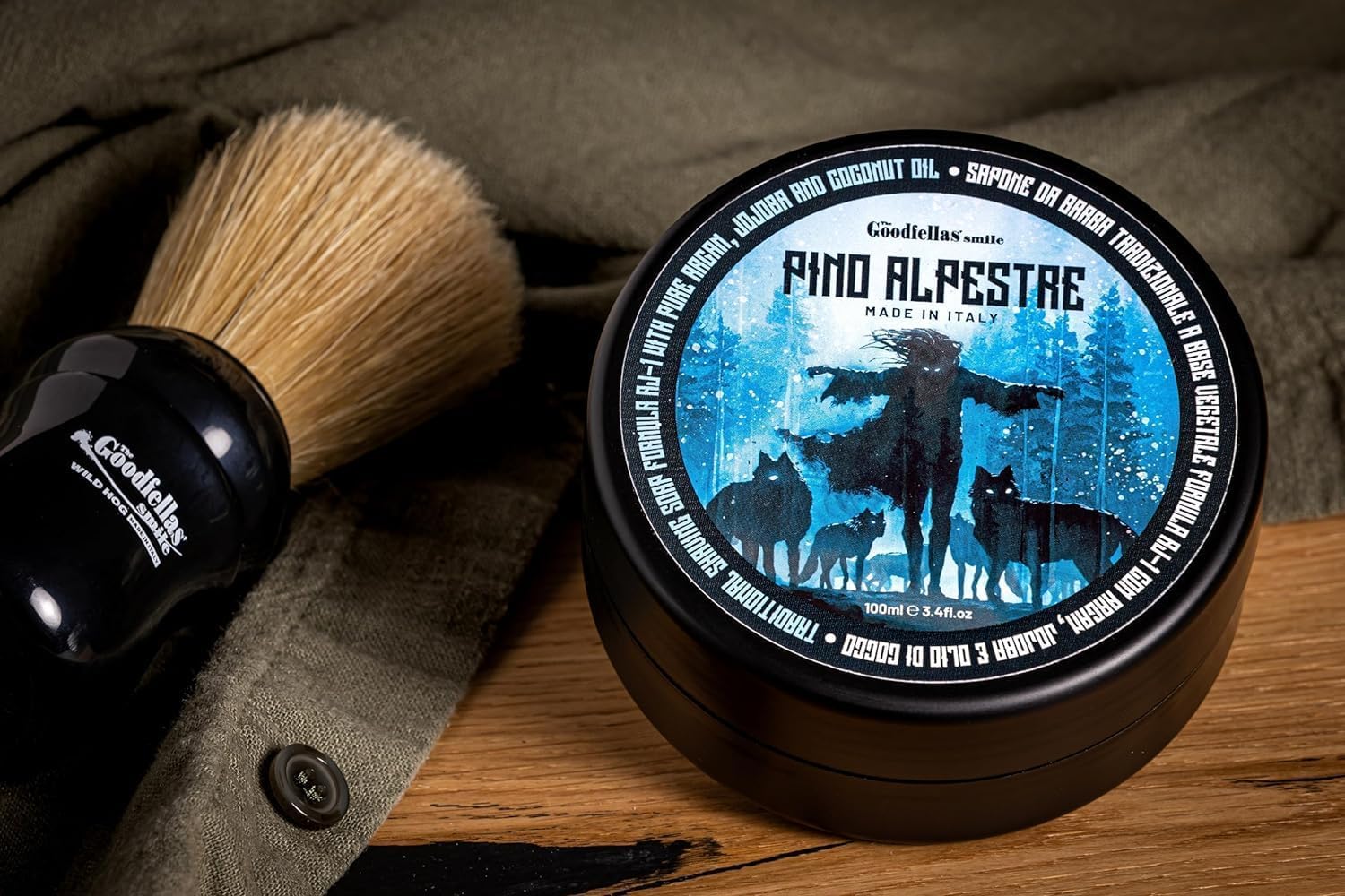 The Goodfellas’ Smile PINO ALPESTRE (Alpine Pine) Italian Shaving Soap – Artisan Semi-Soft Soap for Rich Brush Lather, Wet Shave Routines & Razor Prep - Image 5
